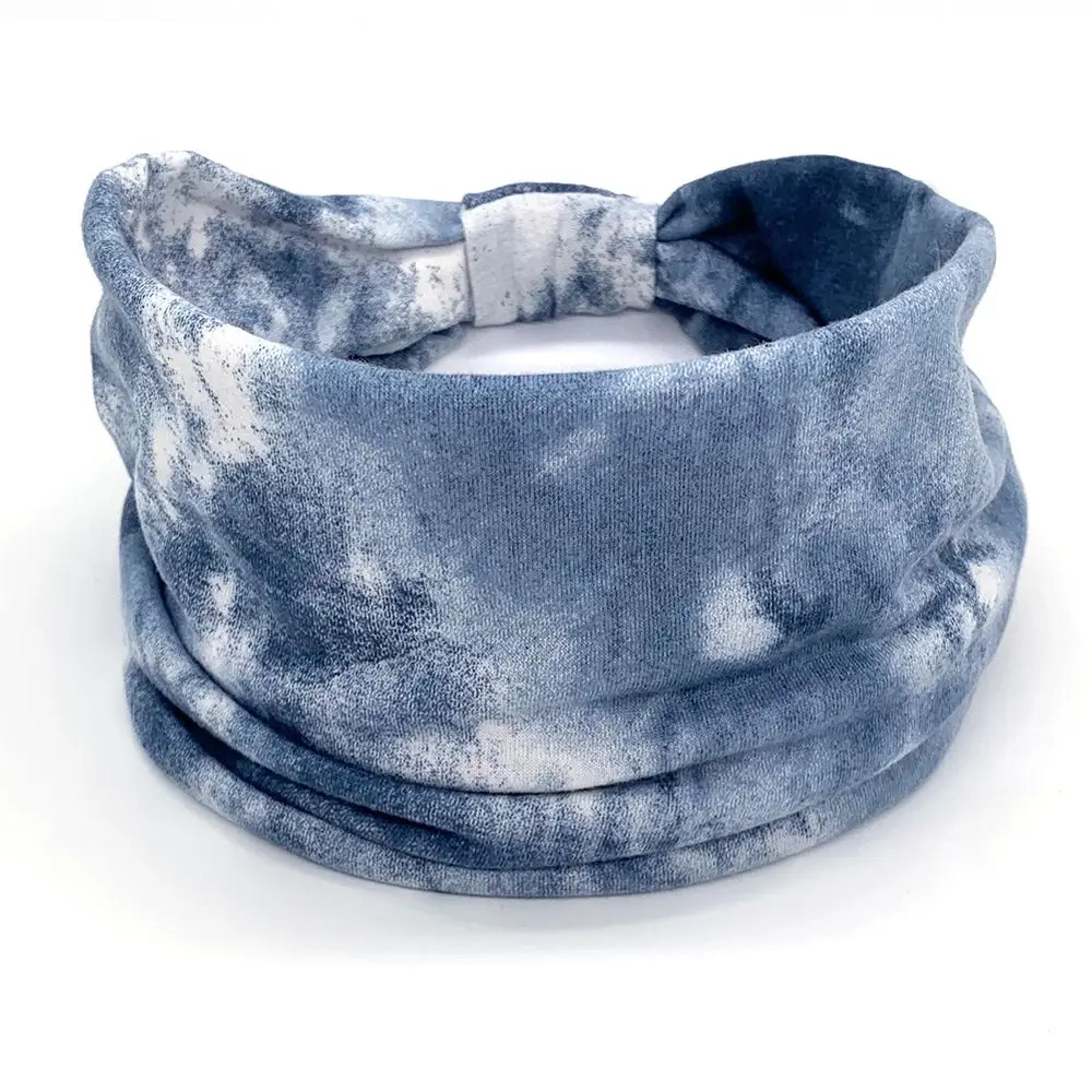 Women Vintage Turban Headwrap, Fashion Tie Dye Wide Knotted Headbands, Elastic Bandanas, Girls Yoga Hair Bands – view 13