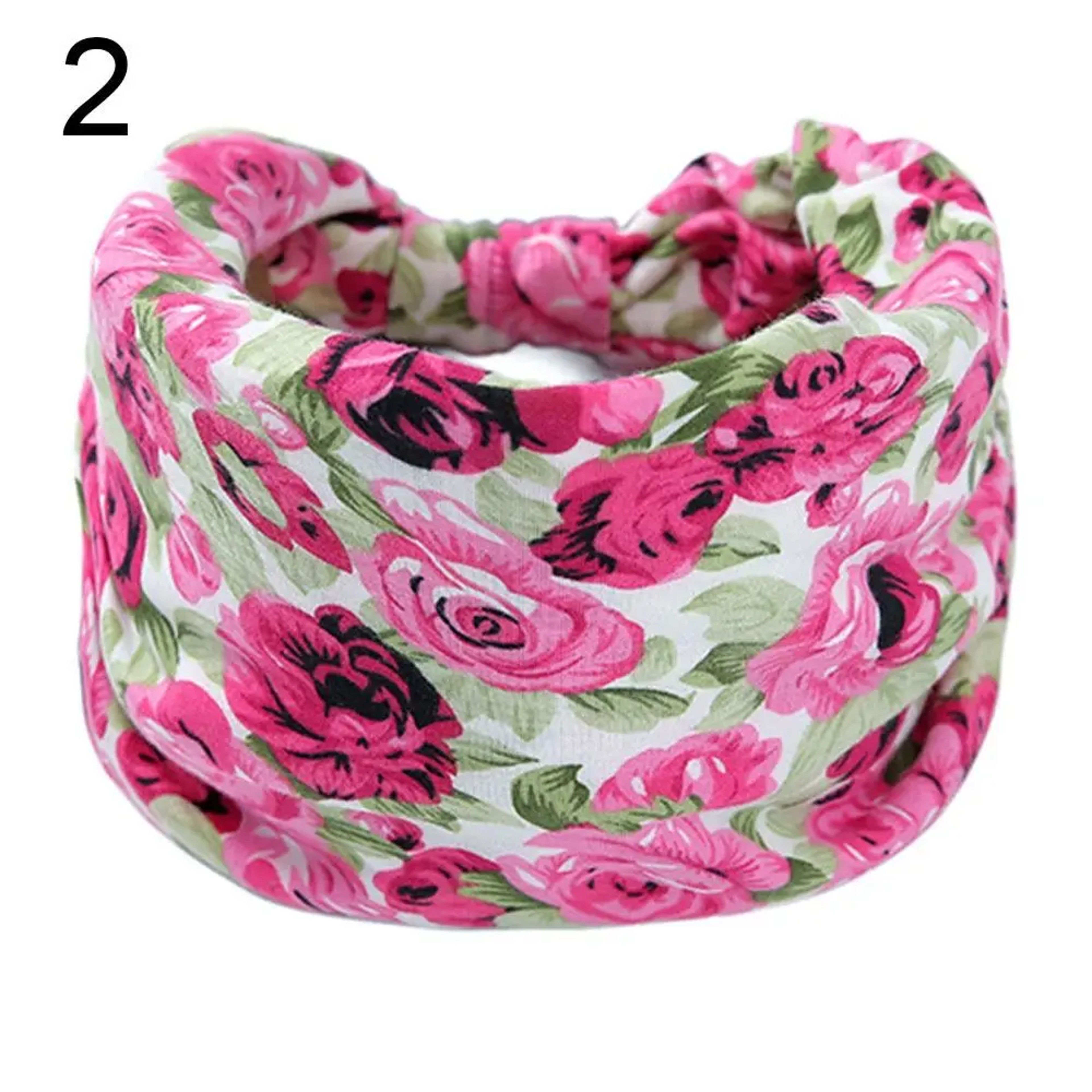 Women Vintage Turban Headwrap, Fashion Tie Dye Wide Knotted Headbands, Elastic Bandanas, Girls Yoga Hair Bands – view 25