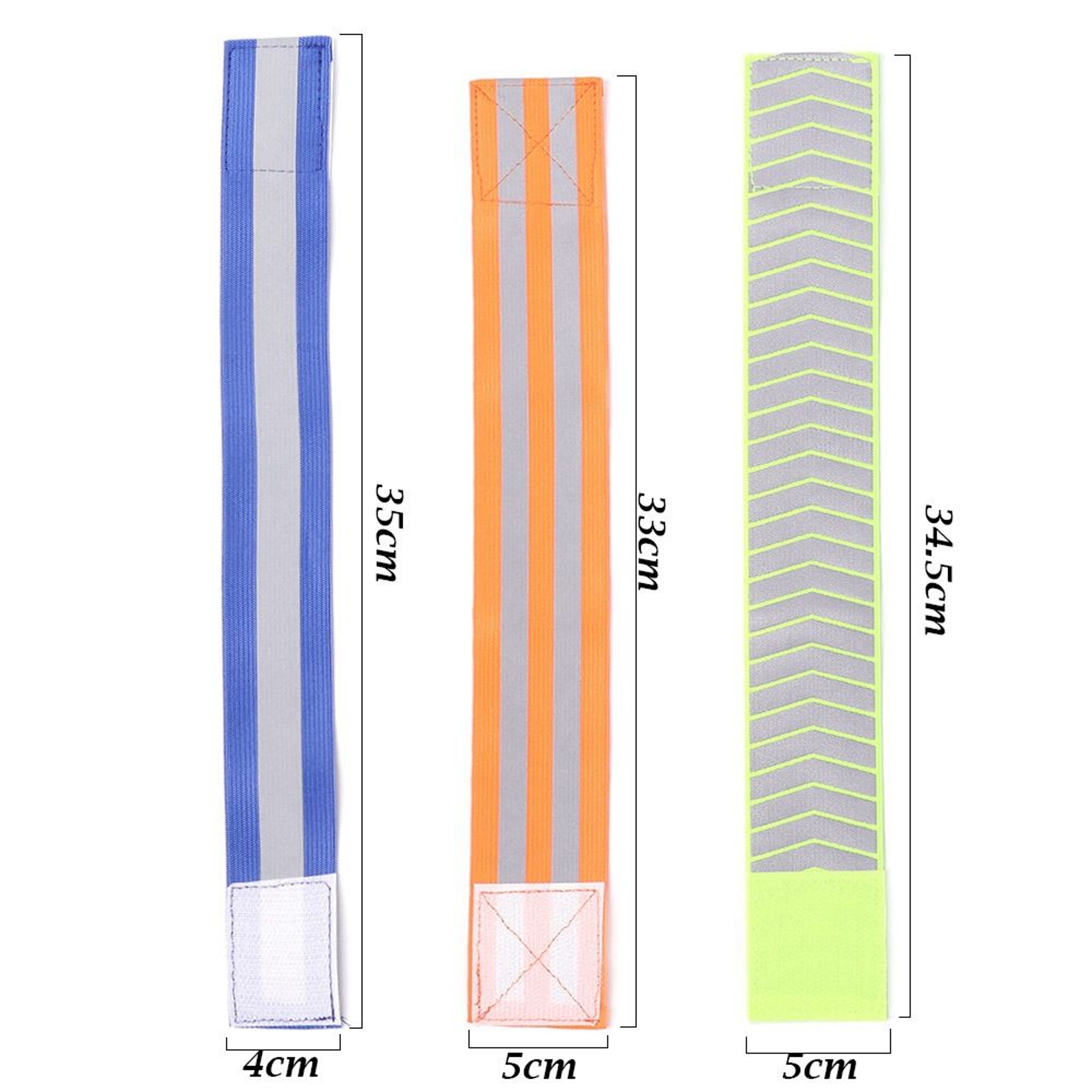 Elasticated Reflective Band Wristband For Hand Ankle Leg Night Safety Alert Cycling And Sports Warn 3