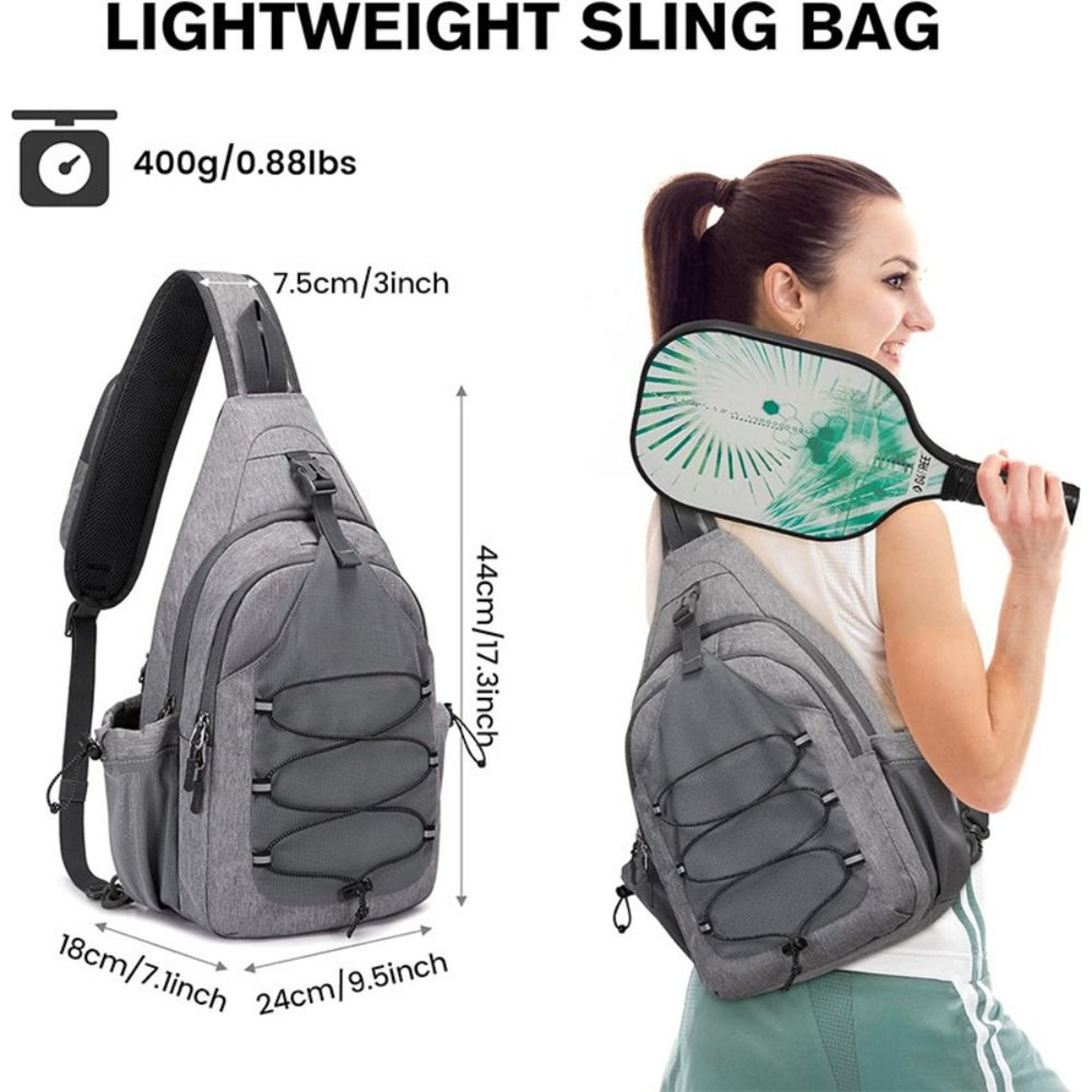 Adjustable Pickleball Bag, Durable Racket Holder for Lightweight Paddle – view 5