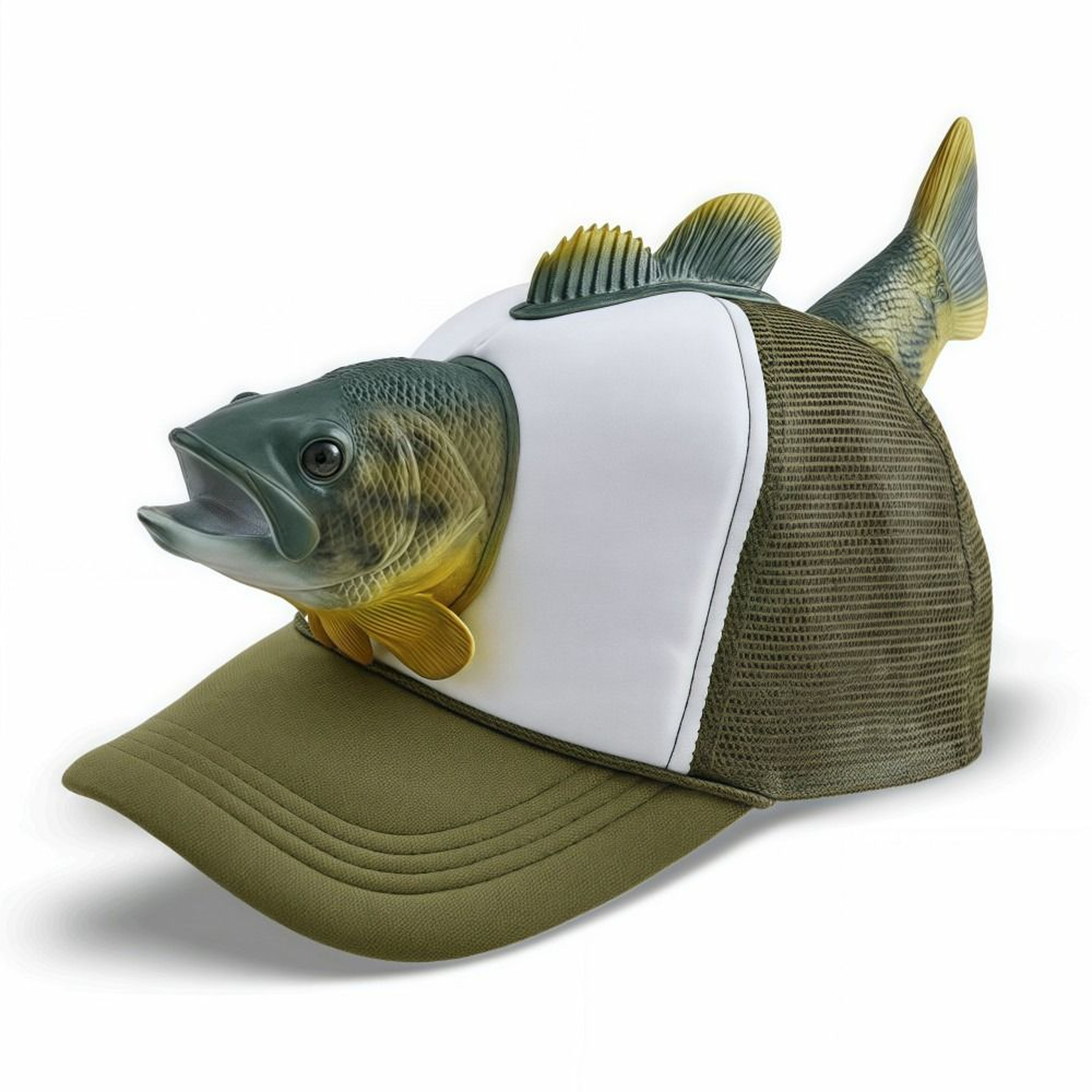 Novelty Fishing Hat Breathable, Fish Animal Trucker Hat Mesh One Size Adjustable Fit Baseball Cap for Men Women – view 2