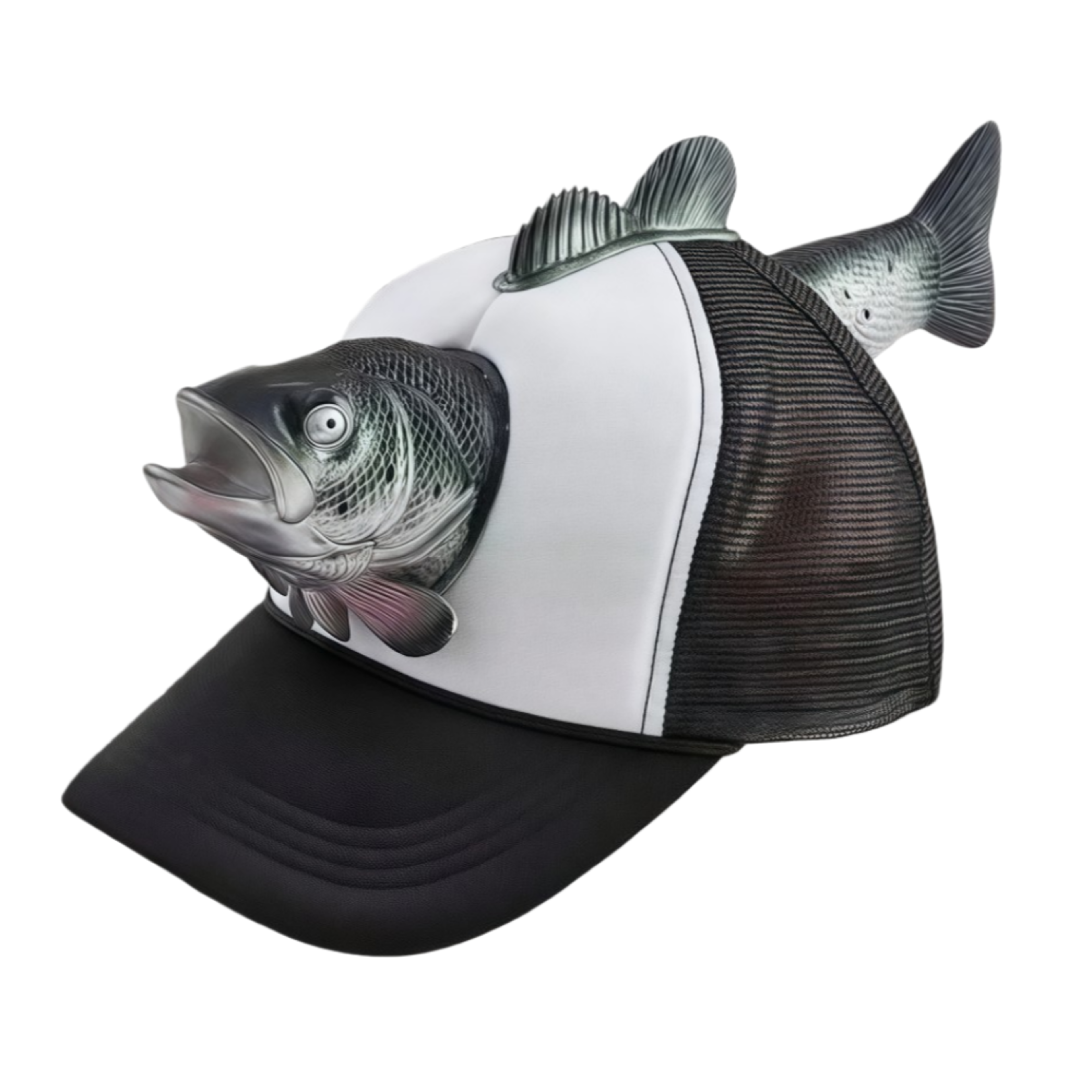 Novelty Fishing Hat Breathable, Fish Animal Trucker Hat Mesh One Size Adjustable Fit Baseball Cap for Men Women – view 10