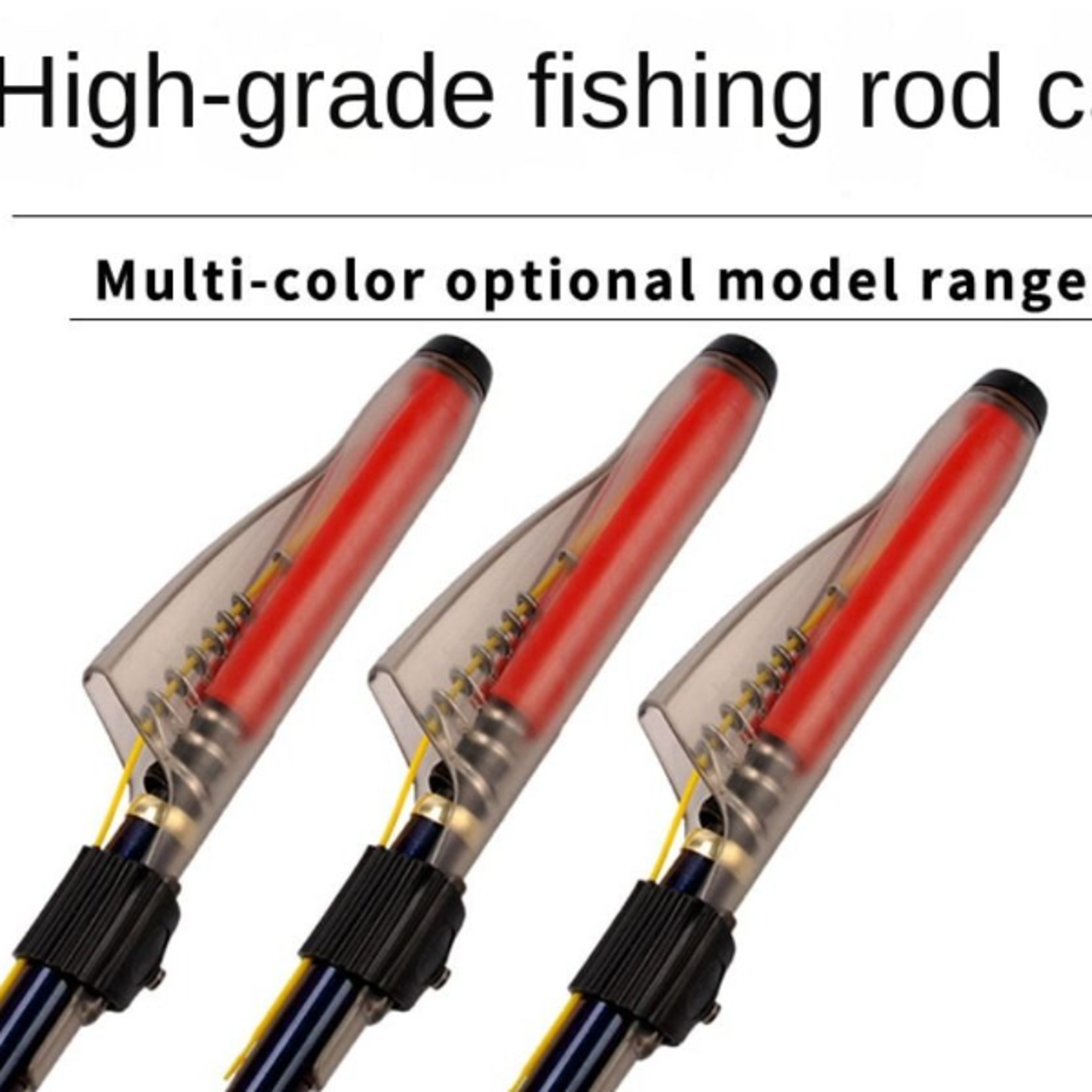 Durable Plastic Fishing Rod Cap Pole Protection Sea Rod Hat Expandable Rod Protective Cover Fishing