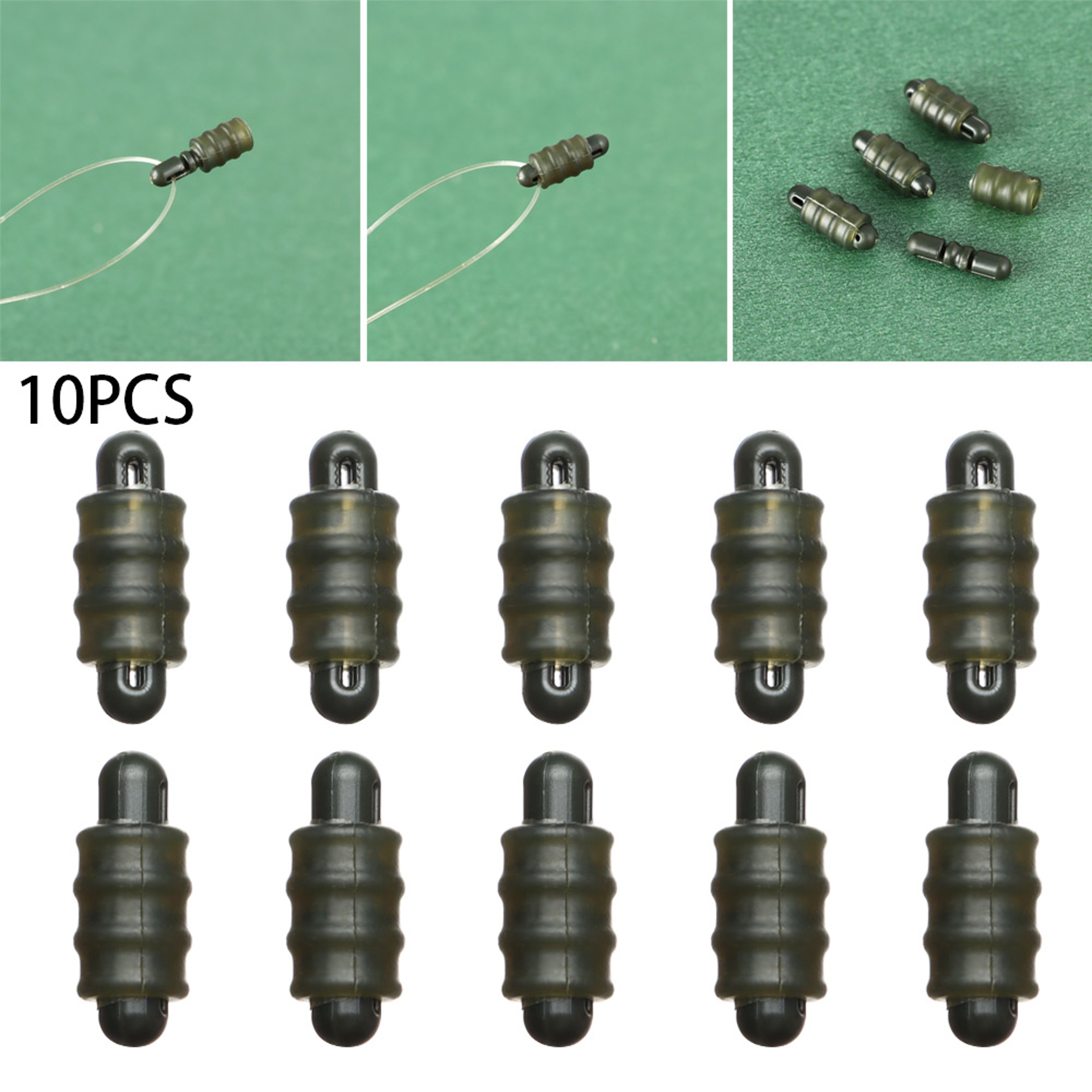 Carp Fishing Rig Connector Bead, Quick Change Stop Bead, Line Holder Trough Carp, Fishing Tool – view 1