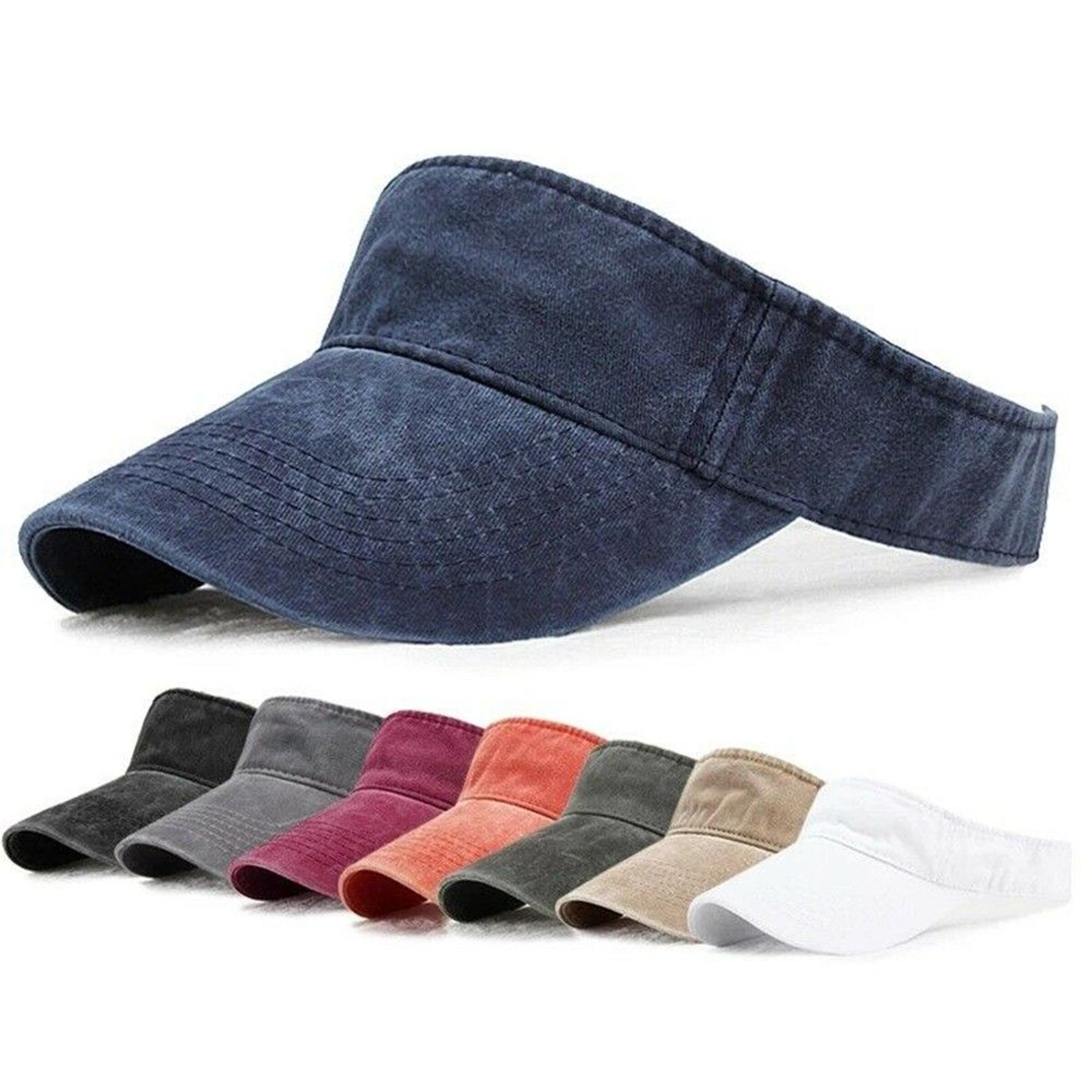 Lightweight Tie Dye Visor Outdoor Sunscreen Hat for Women and Men, Adjustable Quick Dry Golf Cap – view 2