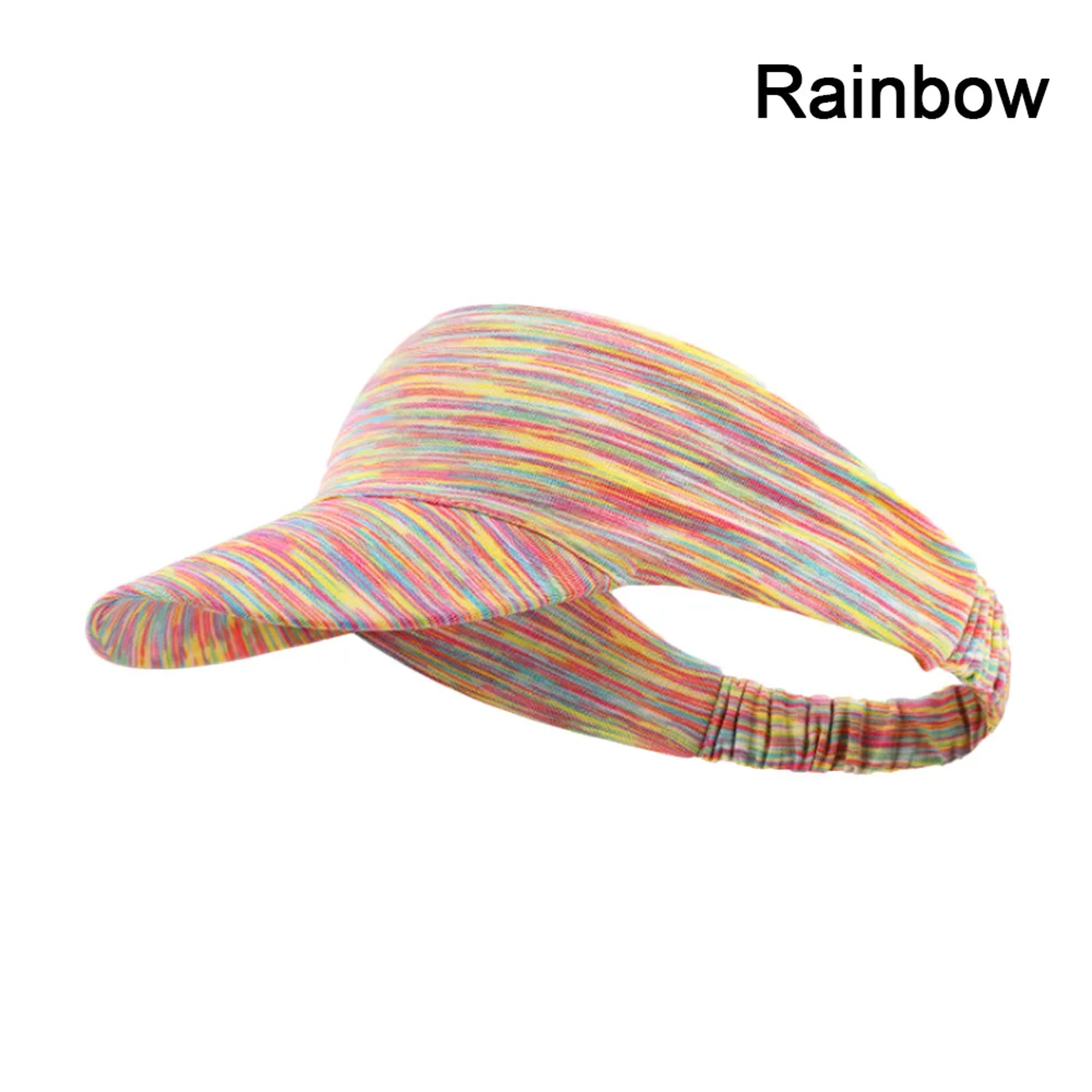 Lightweight Tie Dye Visor Outdoor Sunscreen Hat for Women and Men, Adjustable Quick Dry Golf Cap – view 9