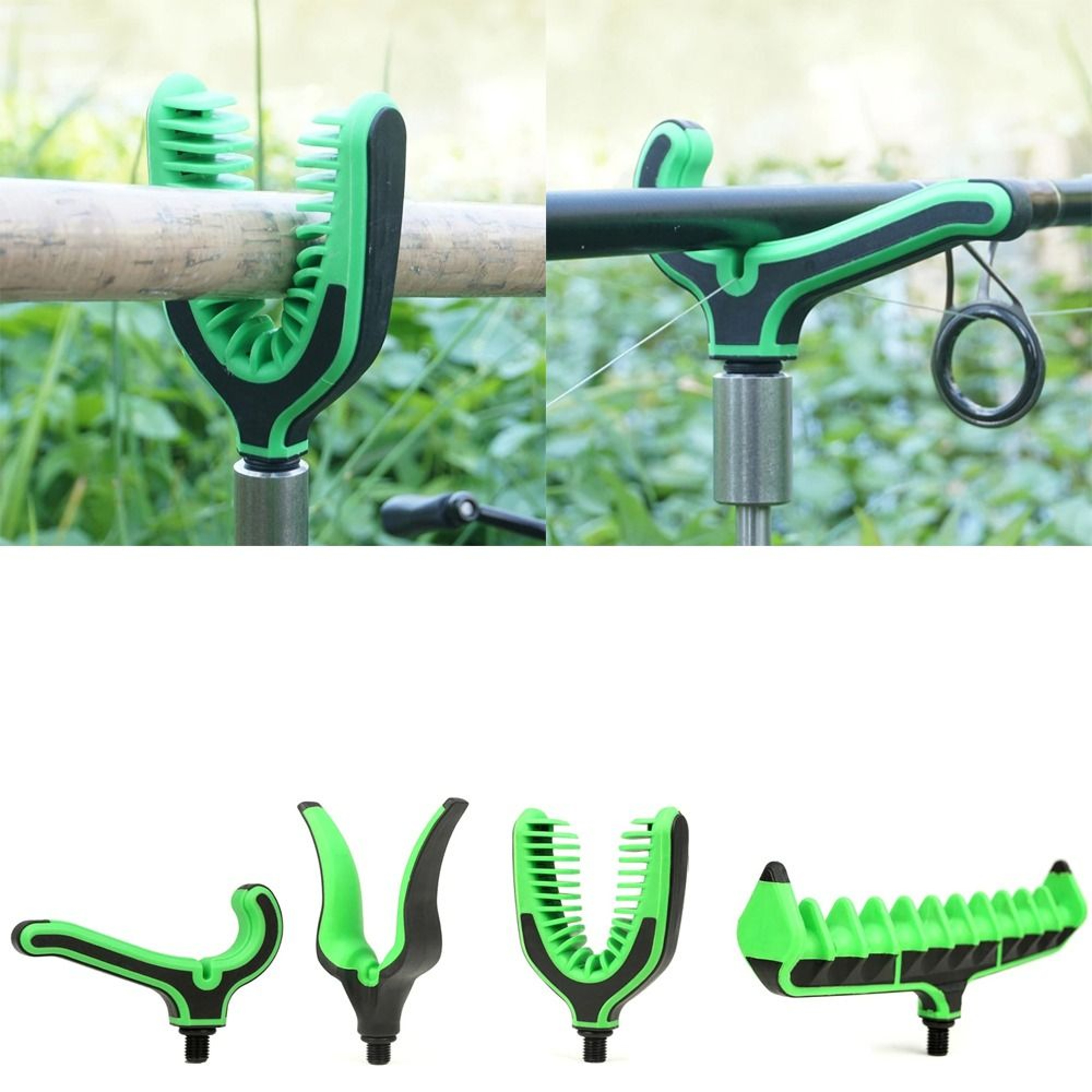 Durable Fishing Pole Stand, Lightweight Fishing Rod Bracket Head for Convenience – view 1
