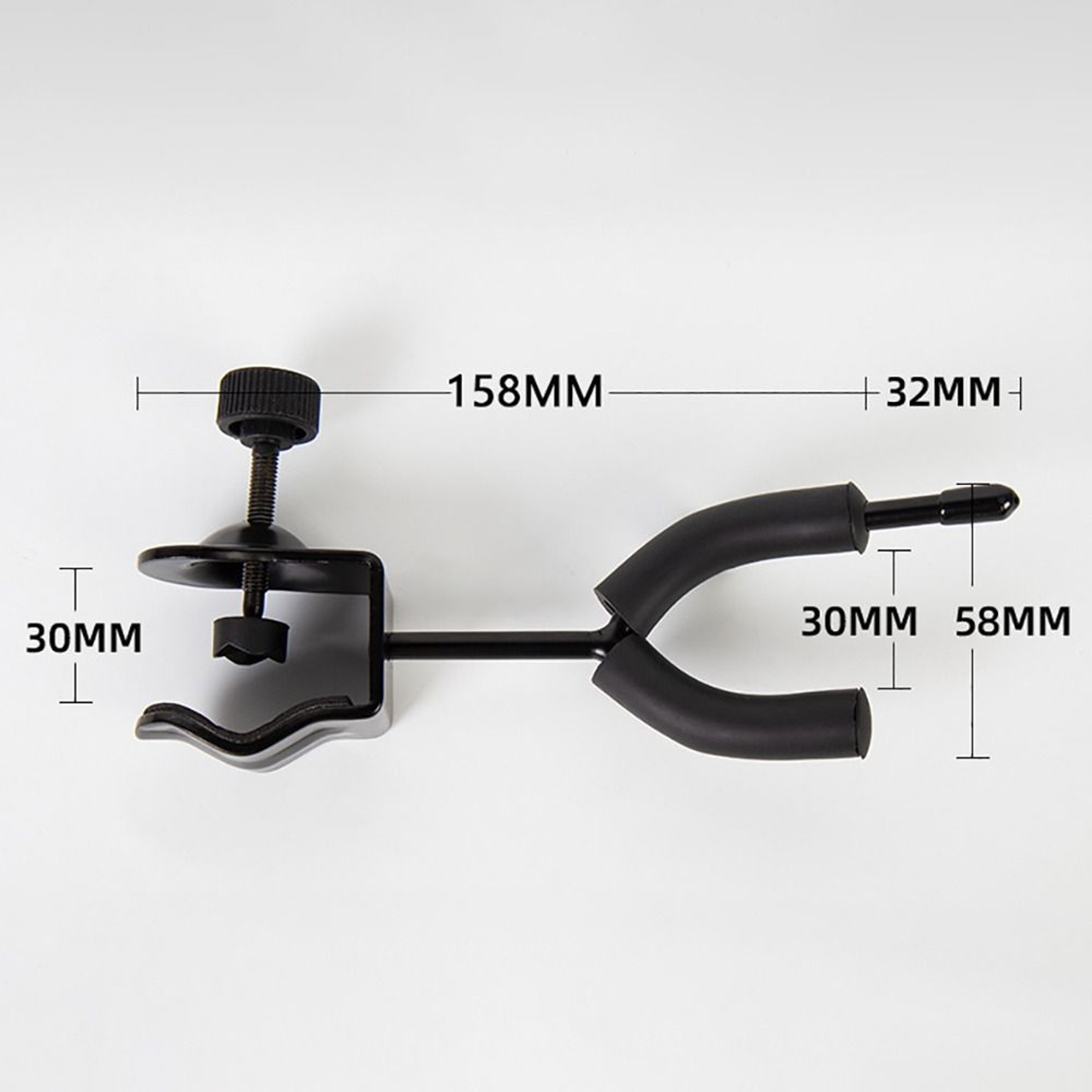 Violin Viola Stand with Bow Hook, Metal Violin Hanger, No Punching Music Stand for Stage – view 6