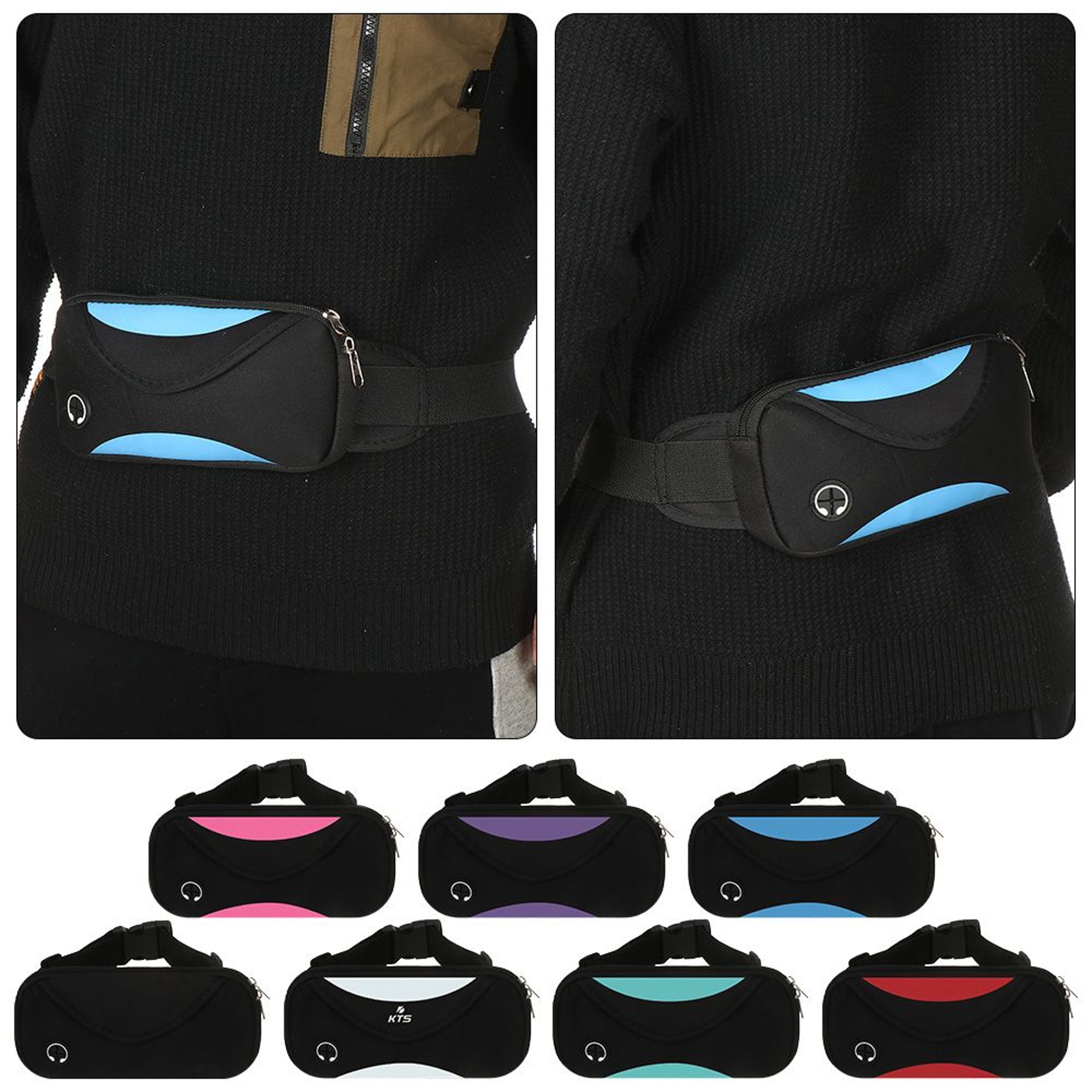 Gym Bag Waist Pack Waterproof Cell Phone Holder For Running Jogging  Sports Activities 1