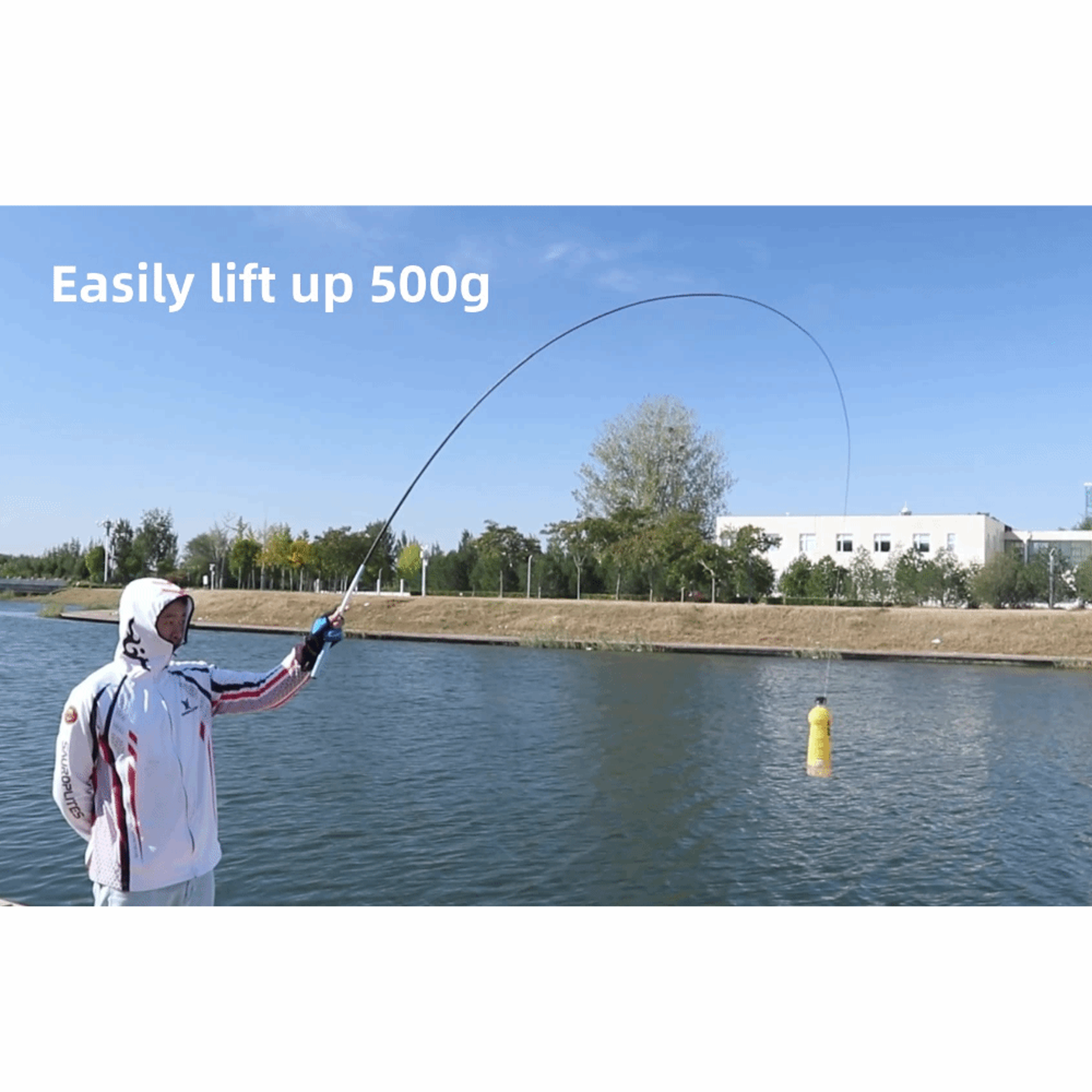 Length Adjustable Fishing Pole, Durable Carbon Fiber Fishing Rod, Collapsible Handle – view 2