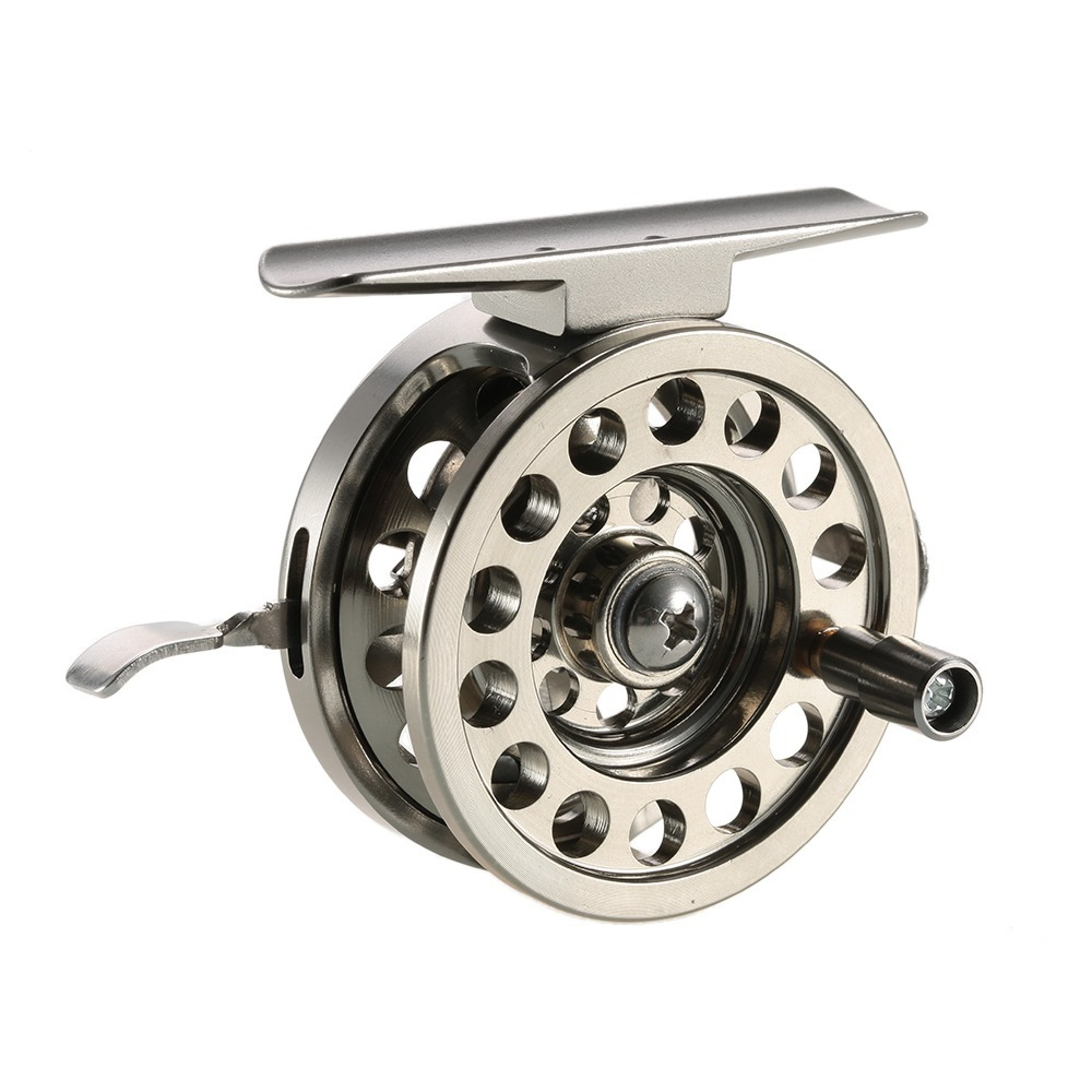 Lightweight Silver Ice Fishing Reel, Aluminum Alloy Fly Fishing Reel, Right Handed Fishing Accessories, Fishing Reel – view 7