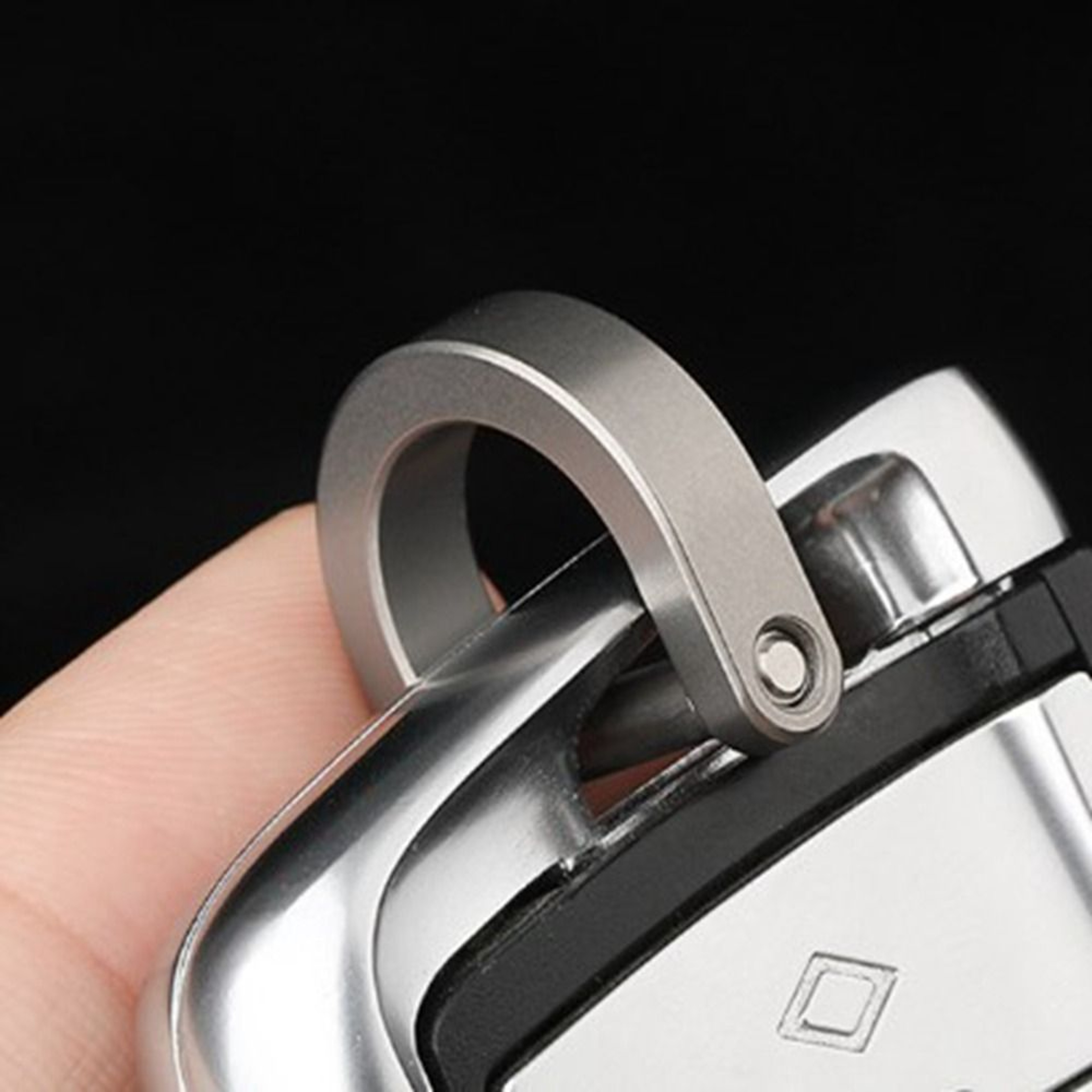 Titanium Alloy Horseshoe Buckle Carabiner, Key Ring Hook, Outdoor Tool, Shackle D Bow Keychain Bracelet Buckle – view 5