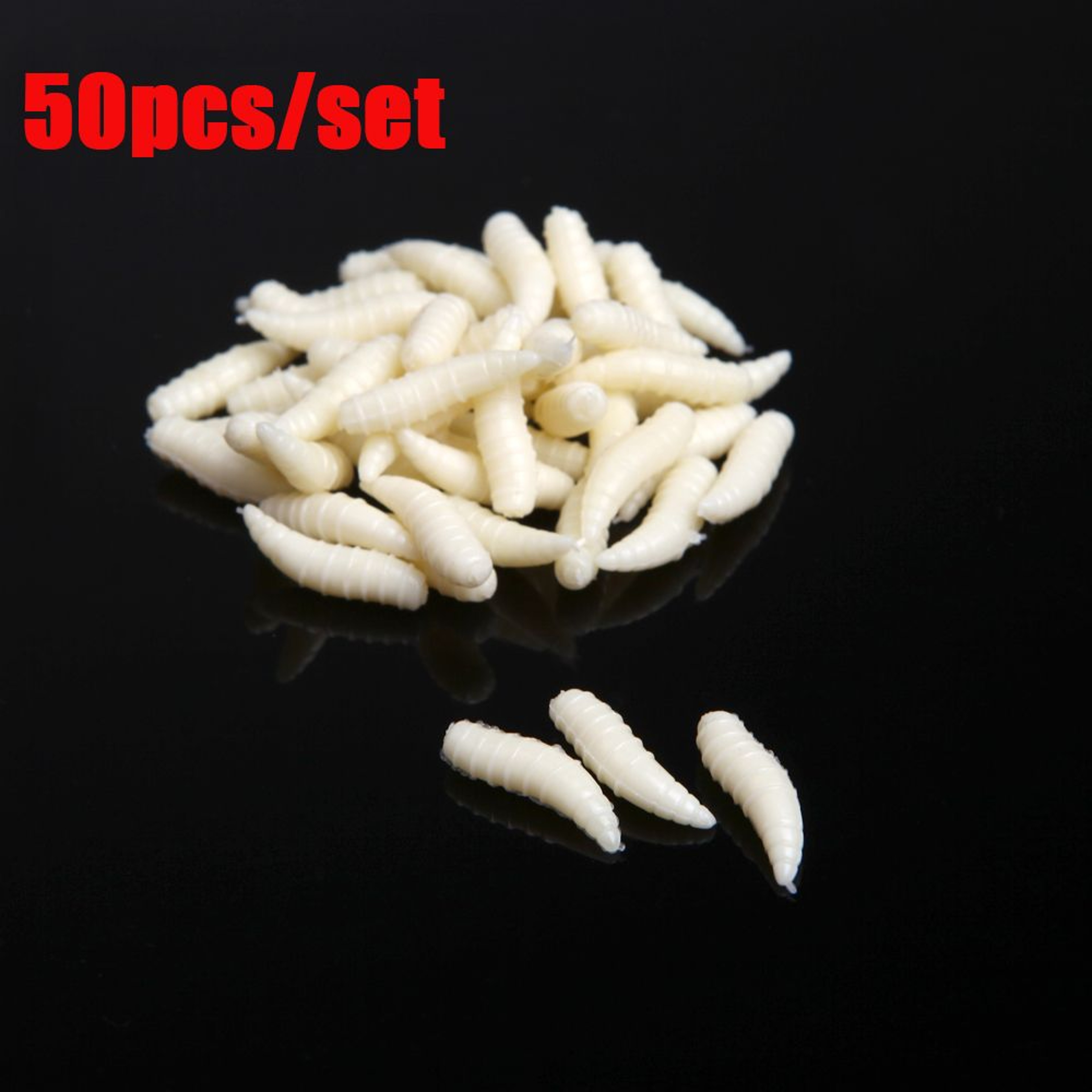 Excellent Toughness Silicon Fishing Worm Lures Maggots Shape Bait Tackle – view 4
