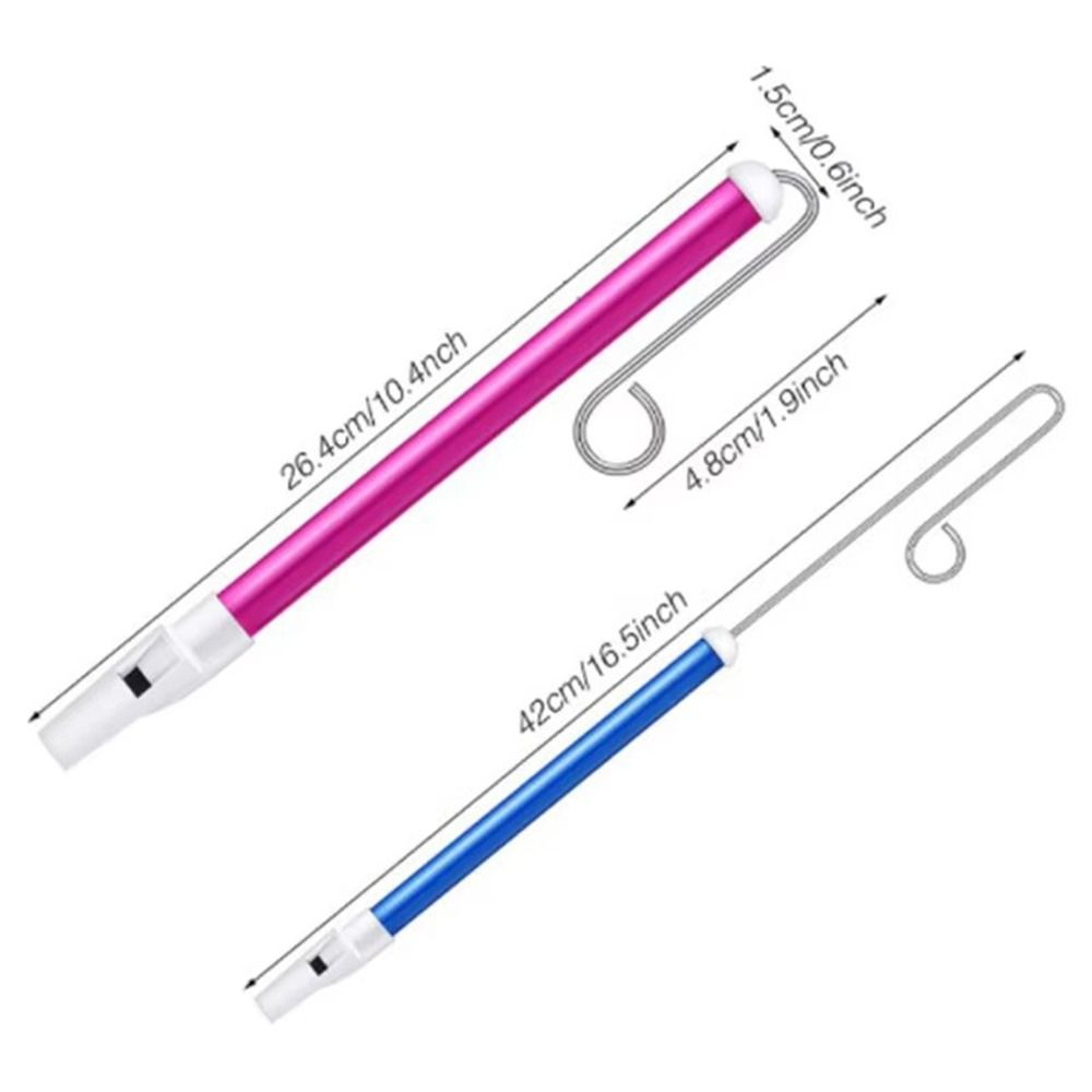 Kids Classic Slide Whistle Toy with Steel Sliding Rod, Funny Sliding Flute for Family Games Gift – view 6