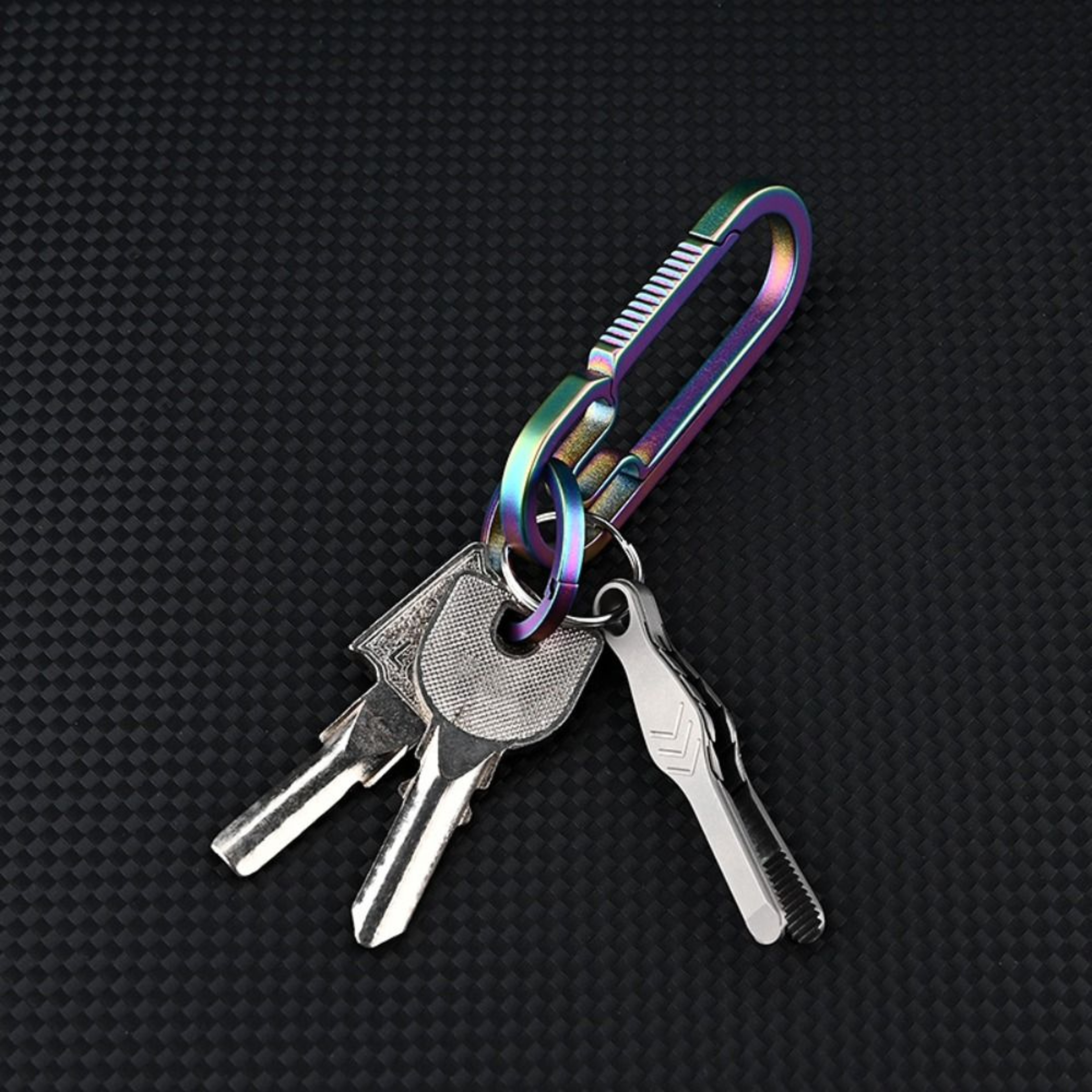 Machining Keychain Tweezers, Titanium Steel Corkscrew, Multifunction Keychain Pendant Tool – view 5