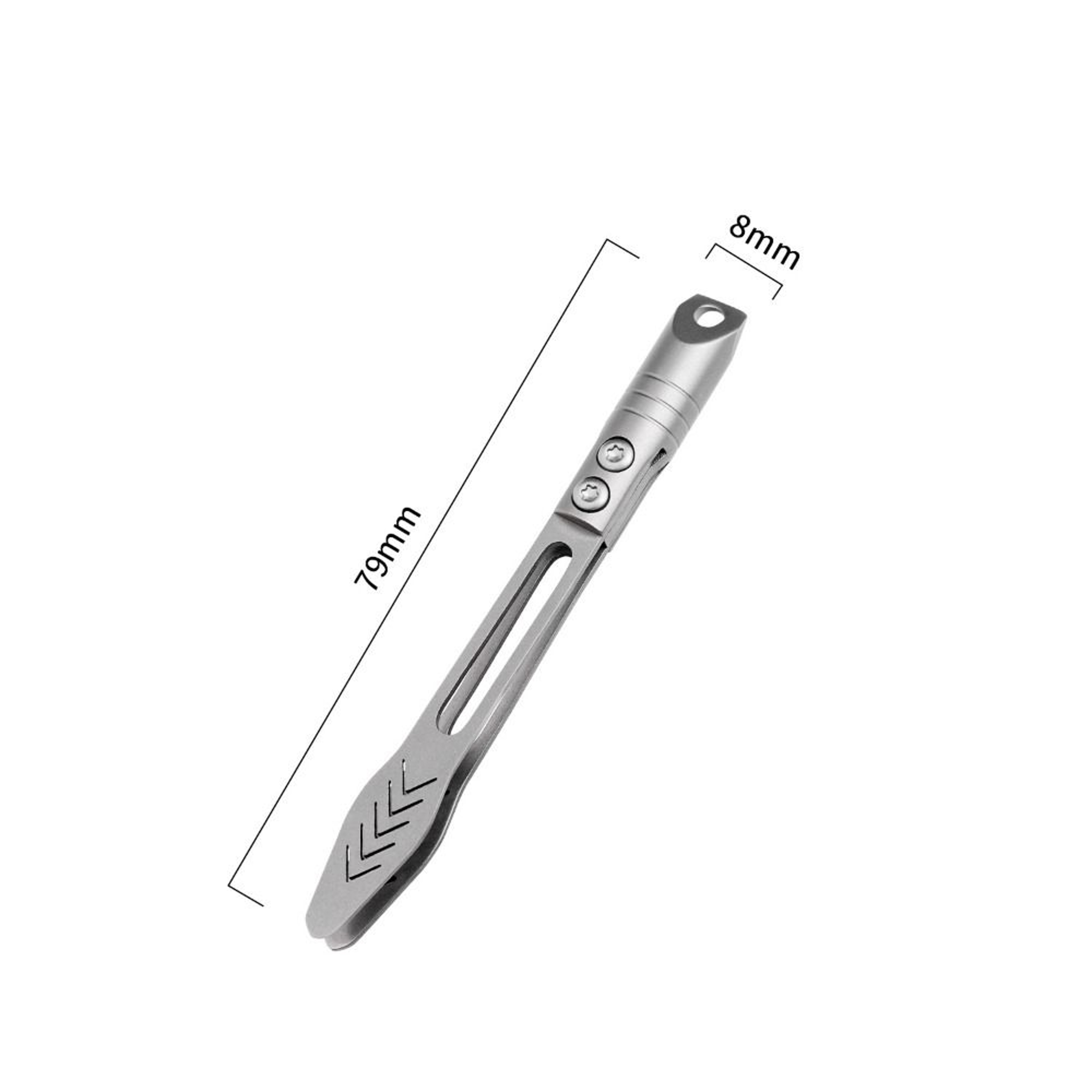 Machining Keychain Tweezers, Titanium Steel Corkscrew, Multifunction Keychain Pendant Tool – view 6