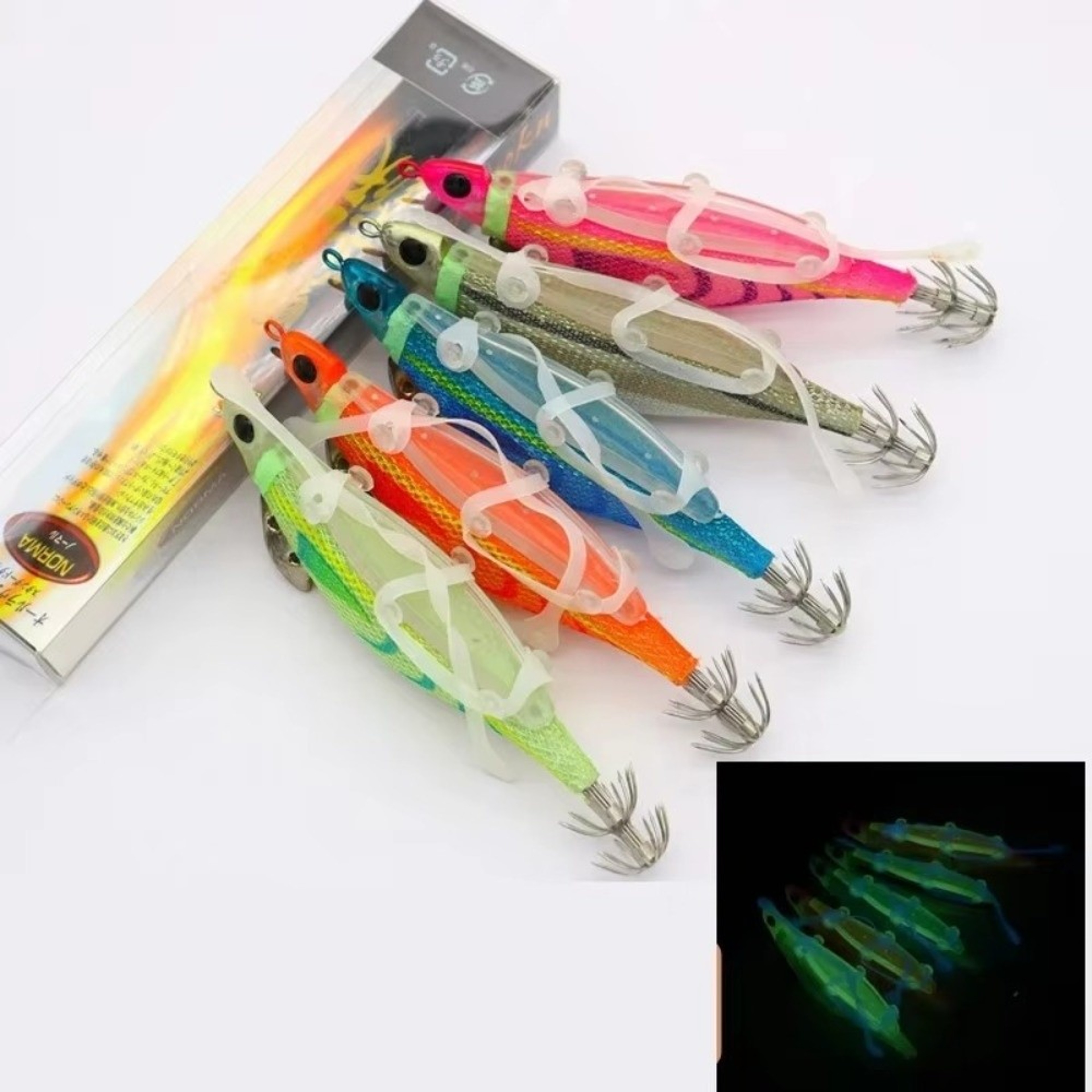 Glow Artificial Lure with Luminous Jigs - Octopus Shape Fishing Bait for Nighttime Catching – view 3