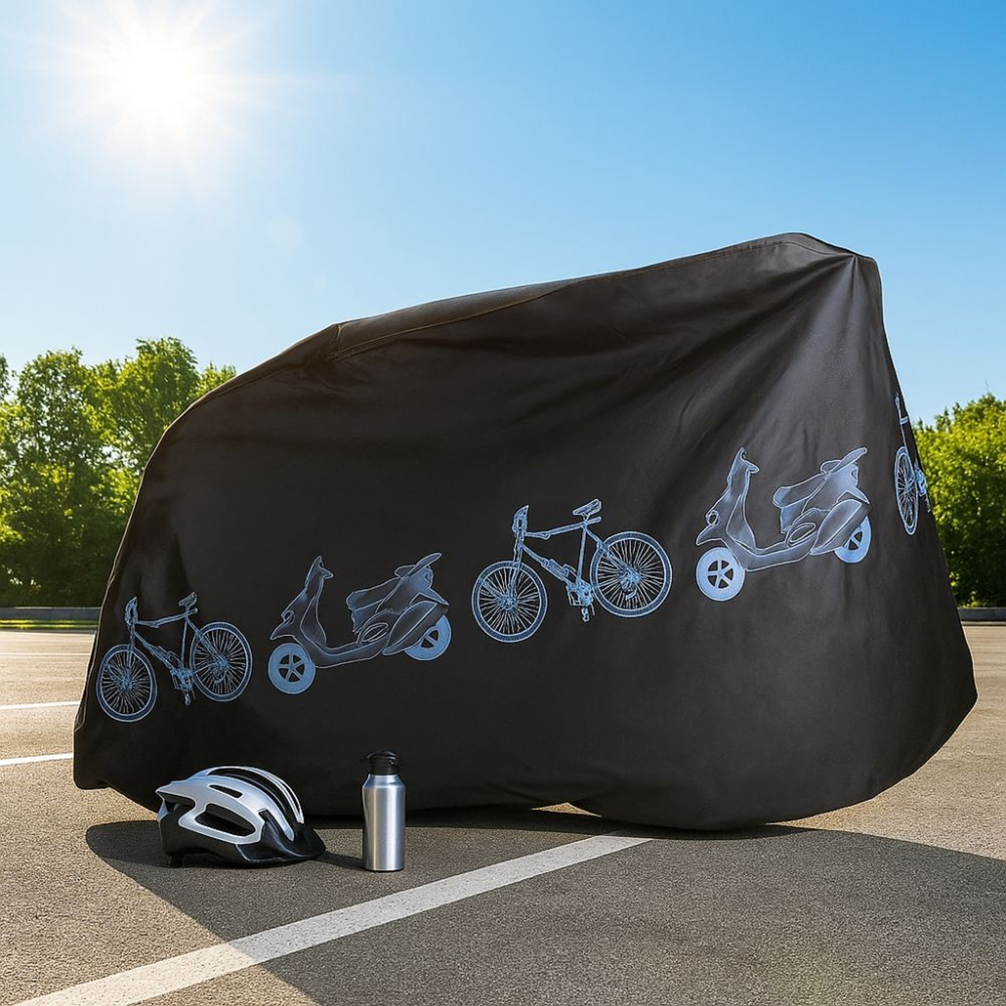 All-Weather Bicycle Rain Cover, Waterproof Bike & Electric Bike Covers for Motorbikes & Scooters – view 6