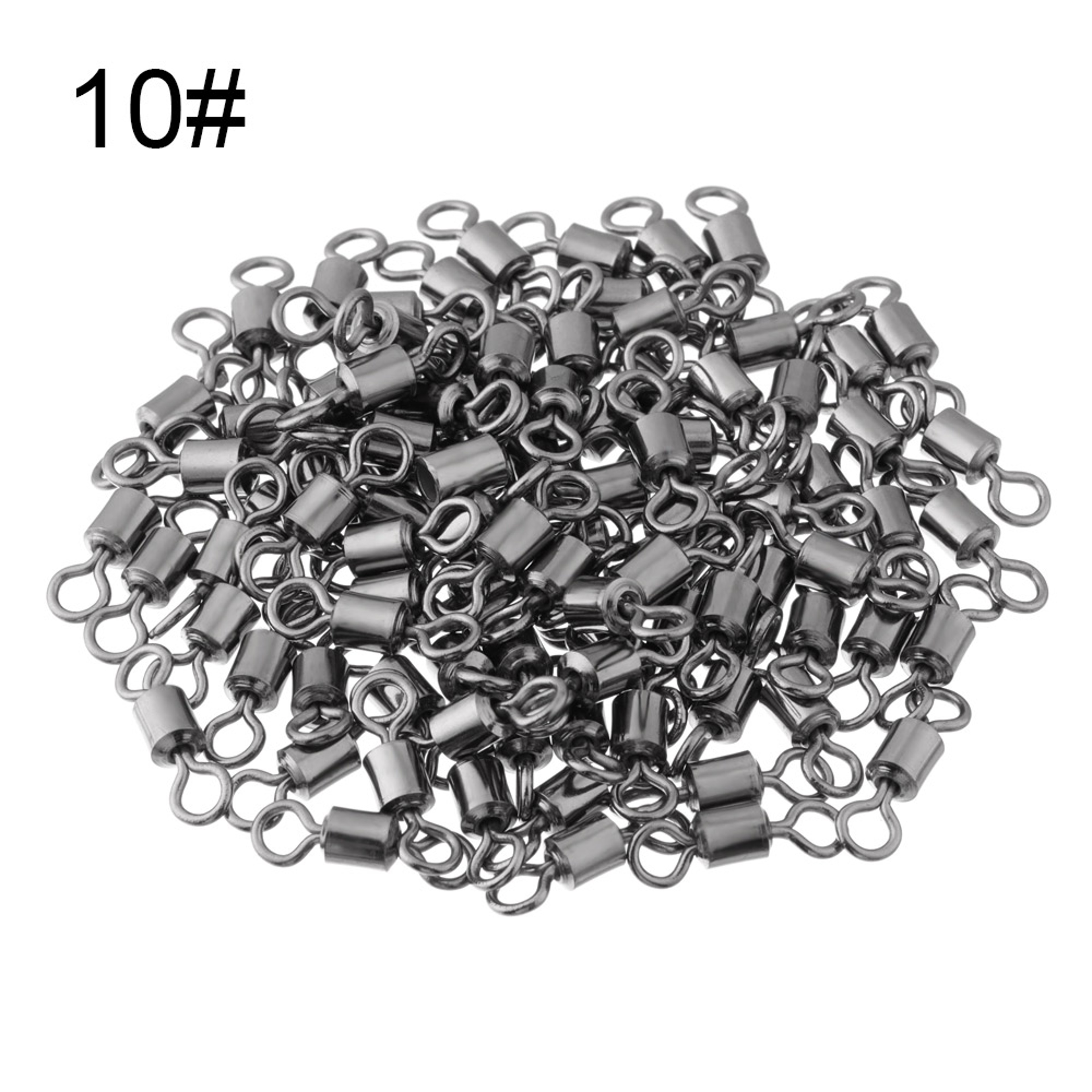 Rolling Fishing Hook Connector Bearing with Solid Ring, Barrel Fishing Tackle Accessory – view 14