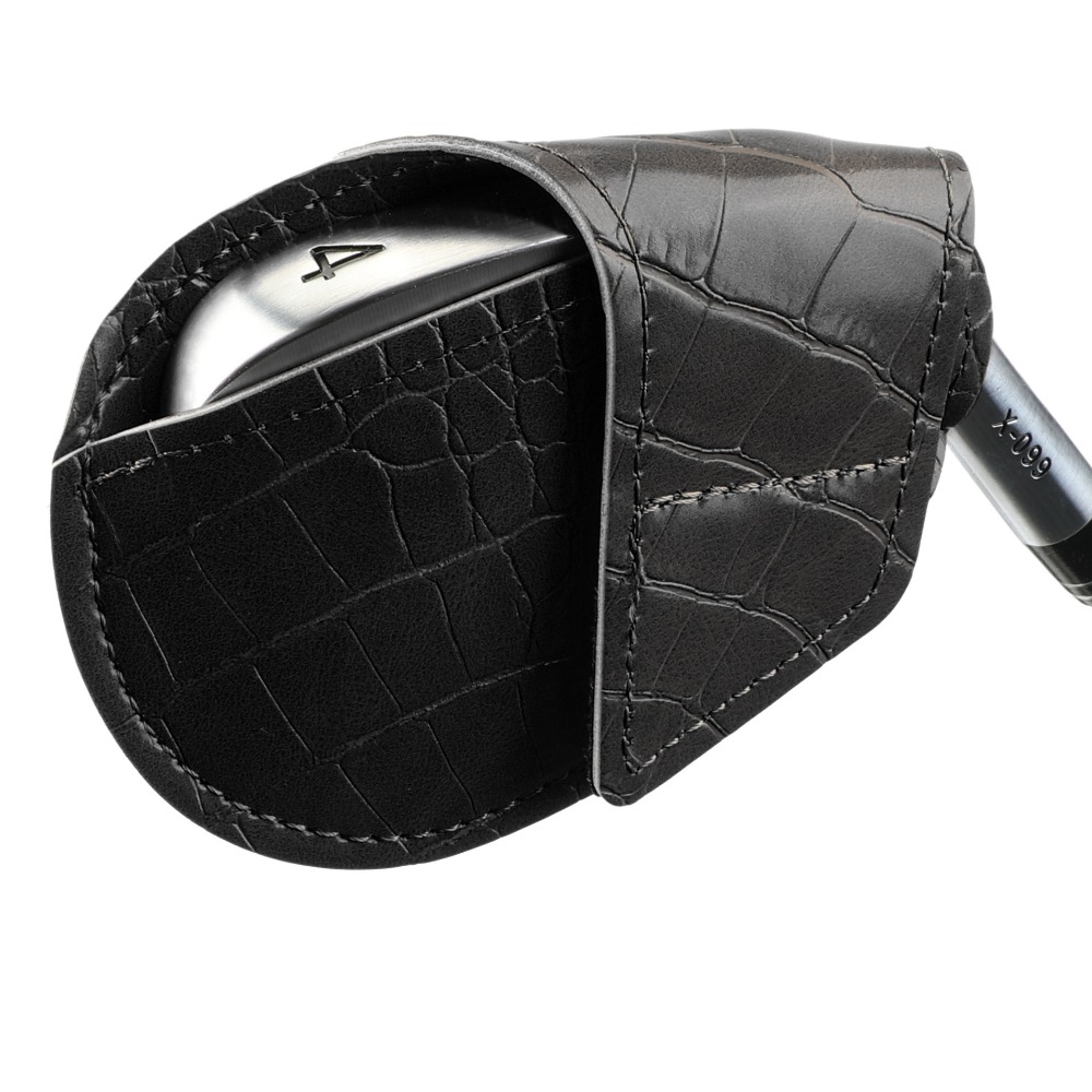 Crocodile Pattern PU Leather Golf Iron Headcover, Waterproof Golf Wedges, Wear Resistant Golf Training Equipment, Head C – view 11