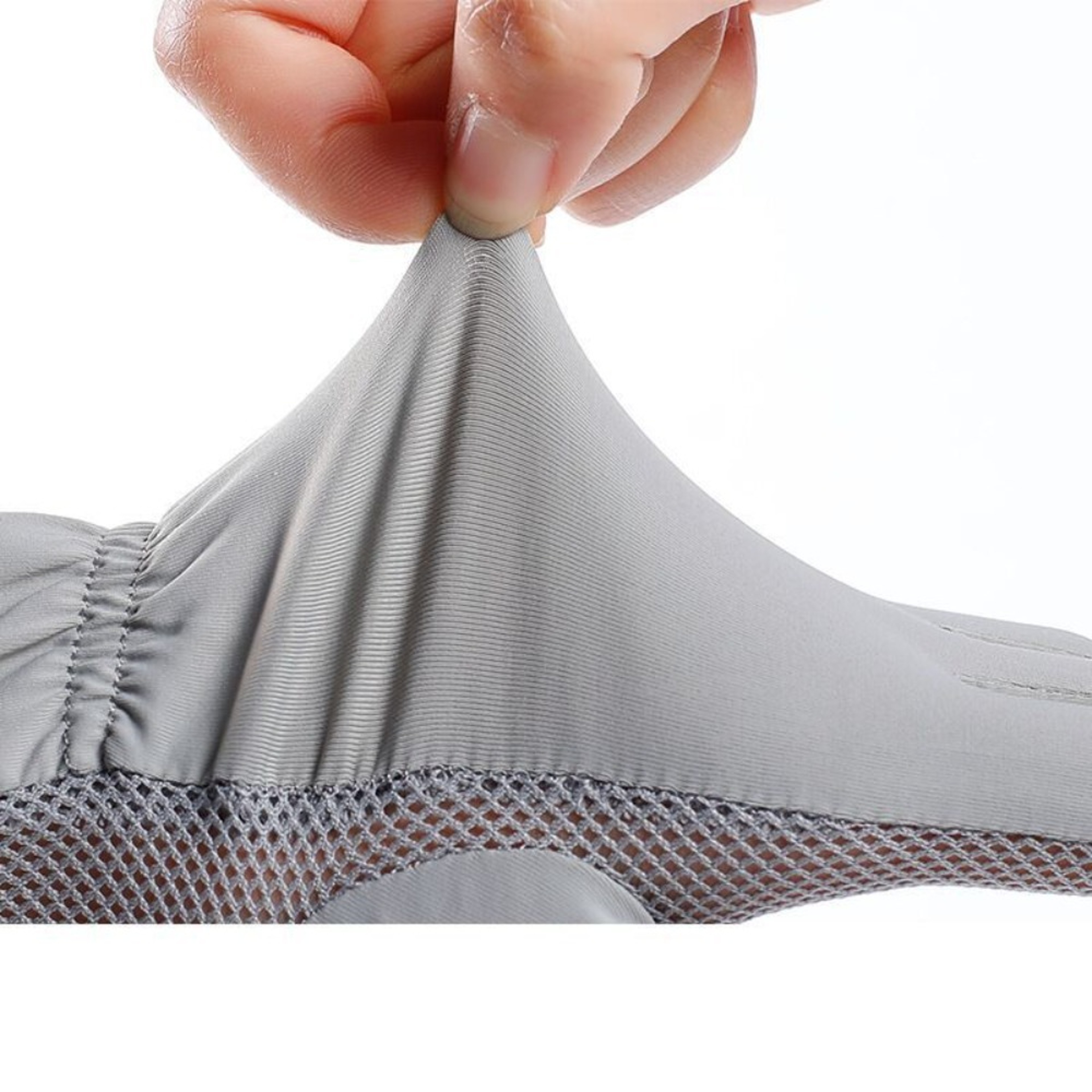 Breathable Ice Silk Gloves, Thin Anti-UV Fingerless Sun Protection Gloves for Summer Cycling and Driving with Touch Scre – view 2