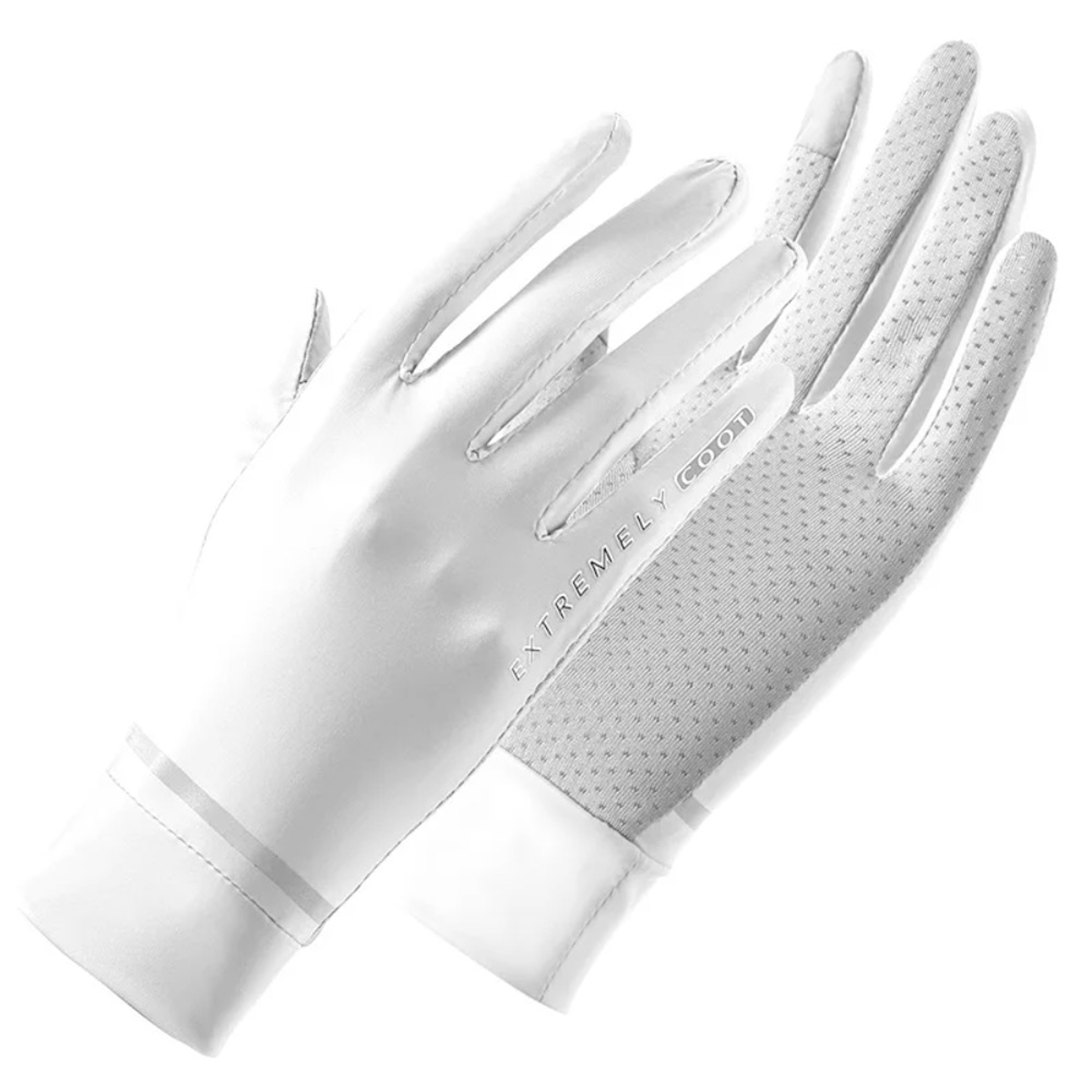 Breathable Ice Silk Gloves, Thin Anti-UV Fingerless Sun Protection Gloves for Summer Cycling and Driving with Touch Scre – view 7