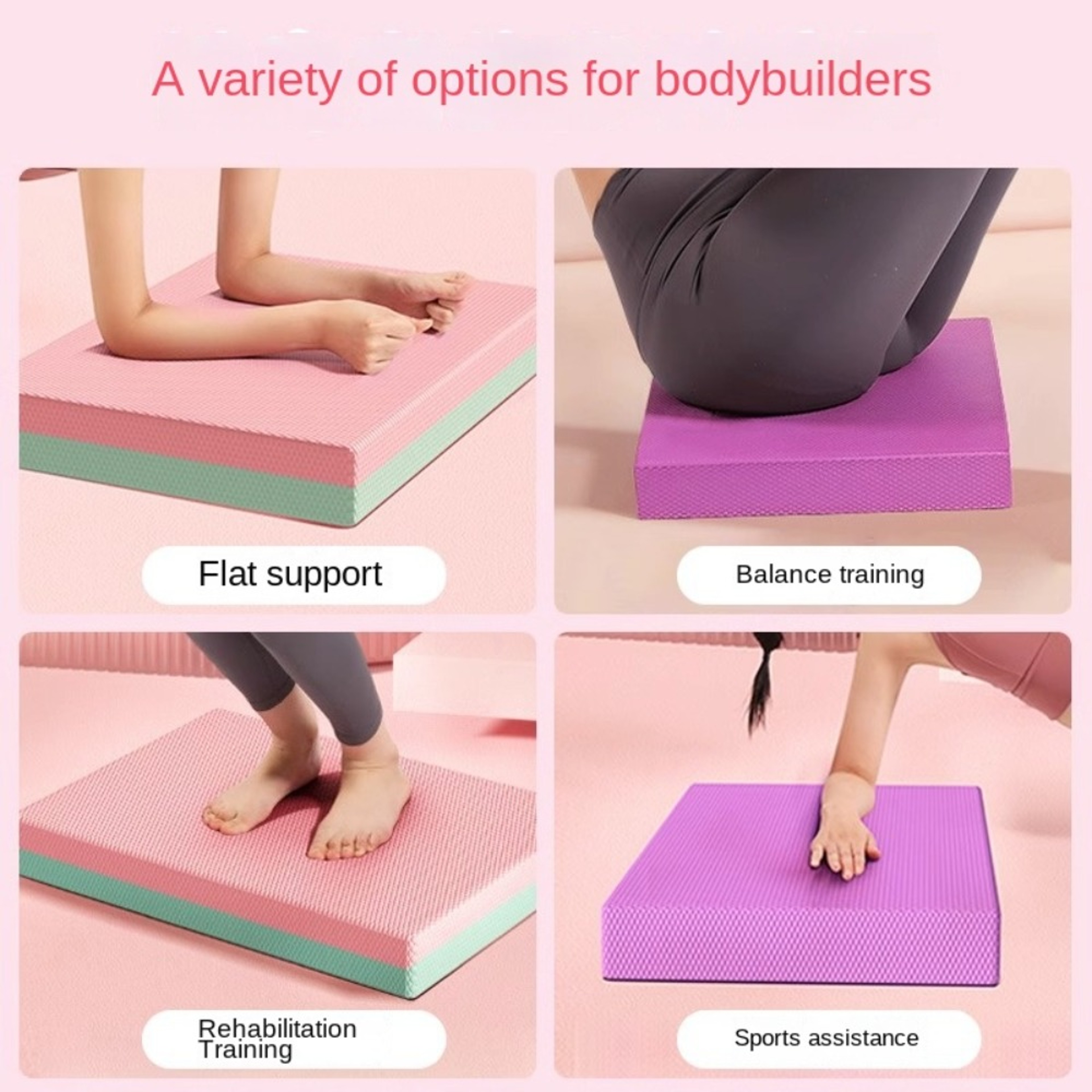 Multi-functional Balance Pad, Portable Yoga Cushion for Waist Training, Non-slip Support Balancing Pad – view 2
