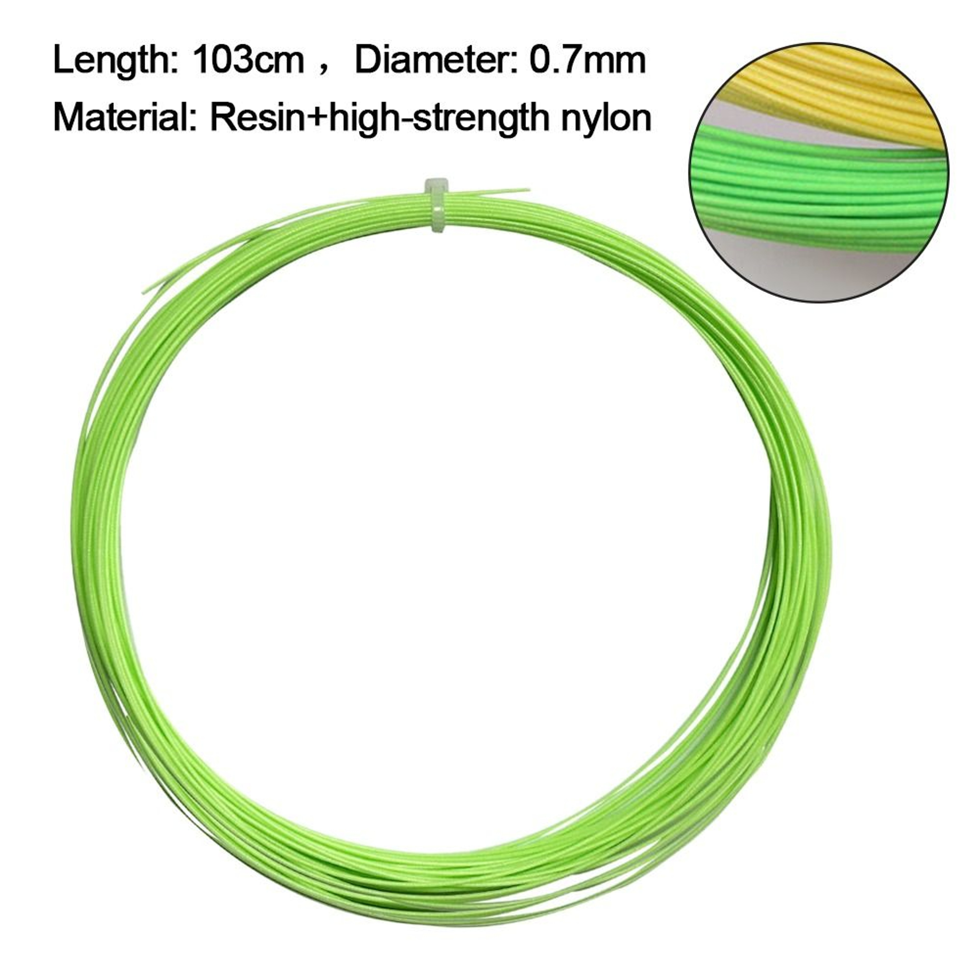 Durable Badminton String with High Flexibility, Shock-absorbing Racquet Line for Training, Badminton Racket Accessory – view 5