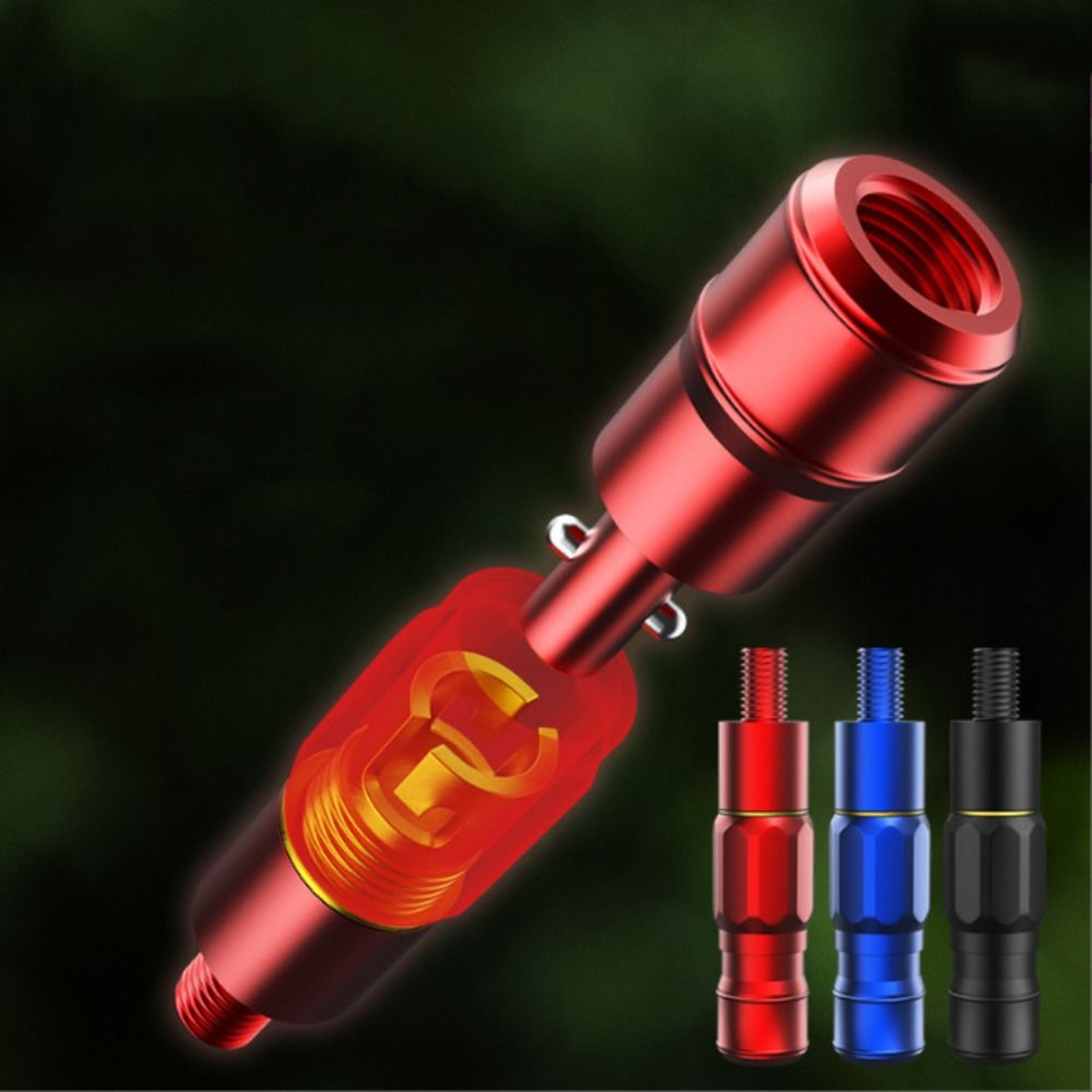 Quick Release Net Connector, Anti-rotation Aluminum Alloy, Interface Landing Net Head Adapter – view 1