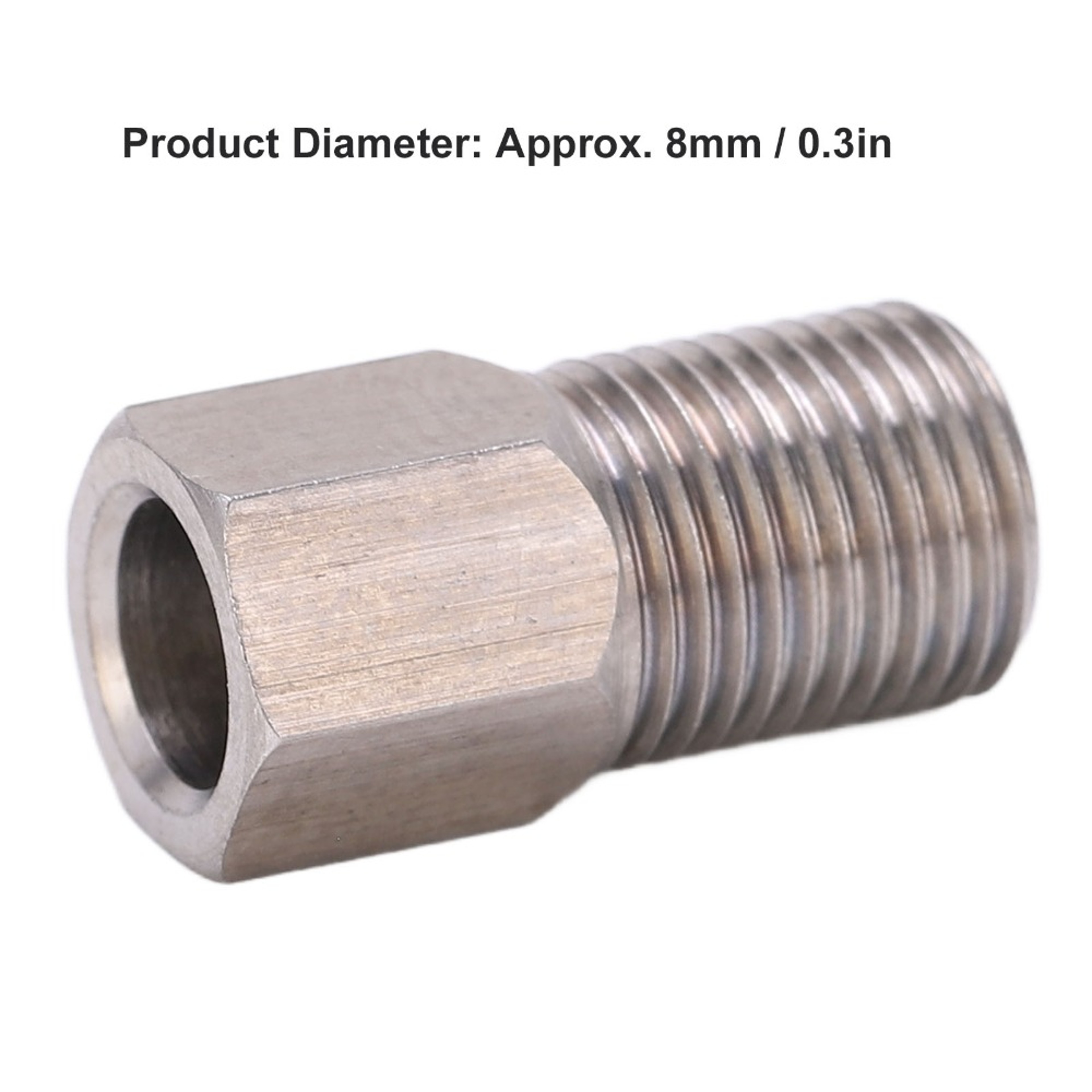 Compression Nut Brake, Silver Hydraulic Brake Hose, Tubing Bolt for Bike Repairs – view 1