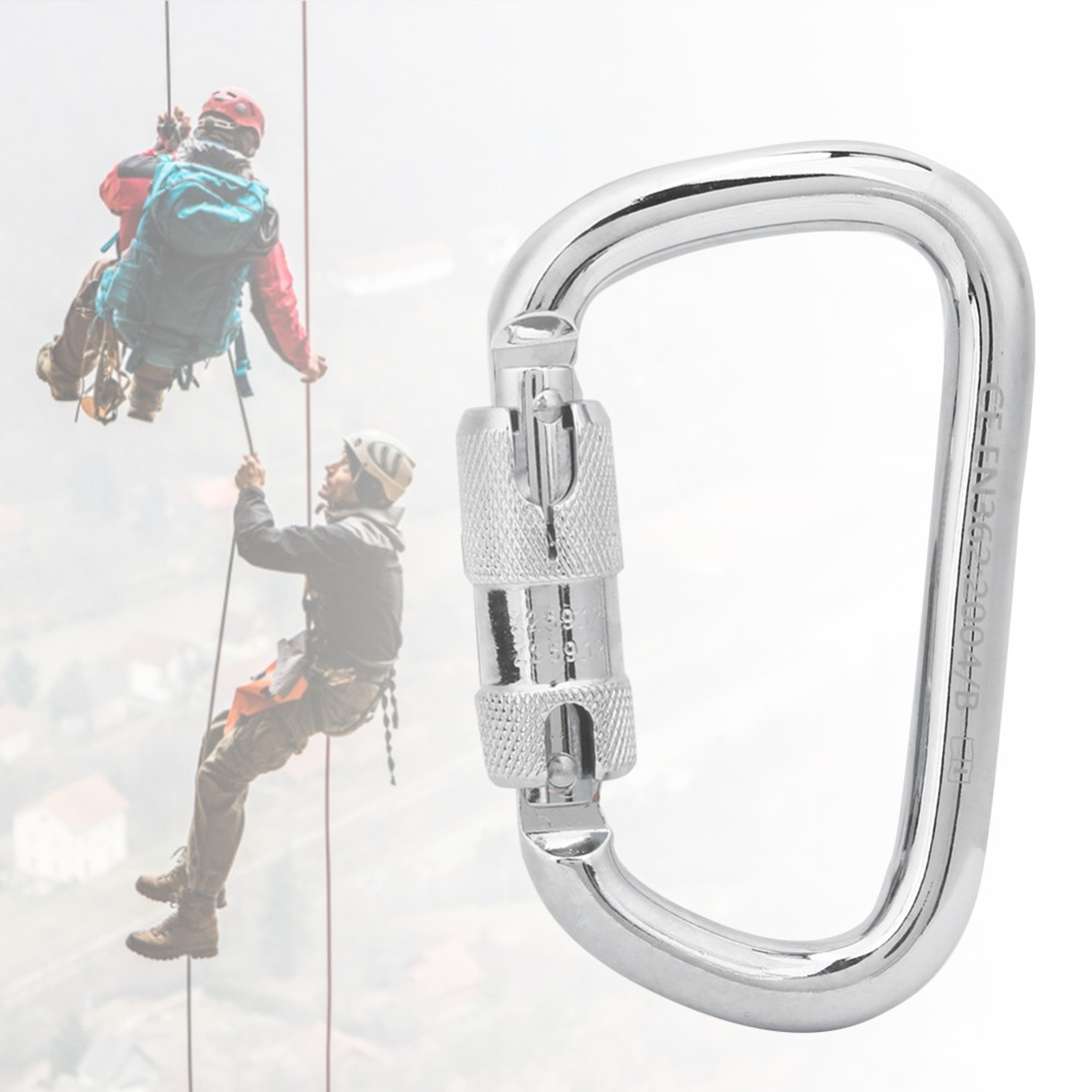 Shaped Hanging Buckle Carabiner, Heavy Duty Climbing Tool, Outdoor Adventure – view 5
