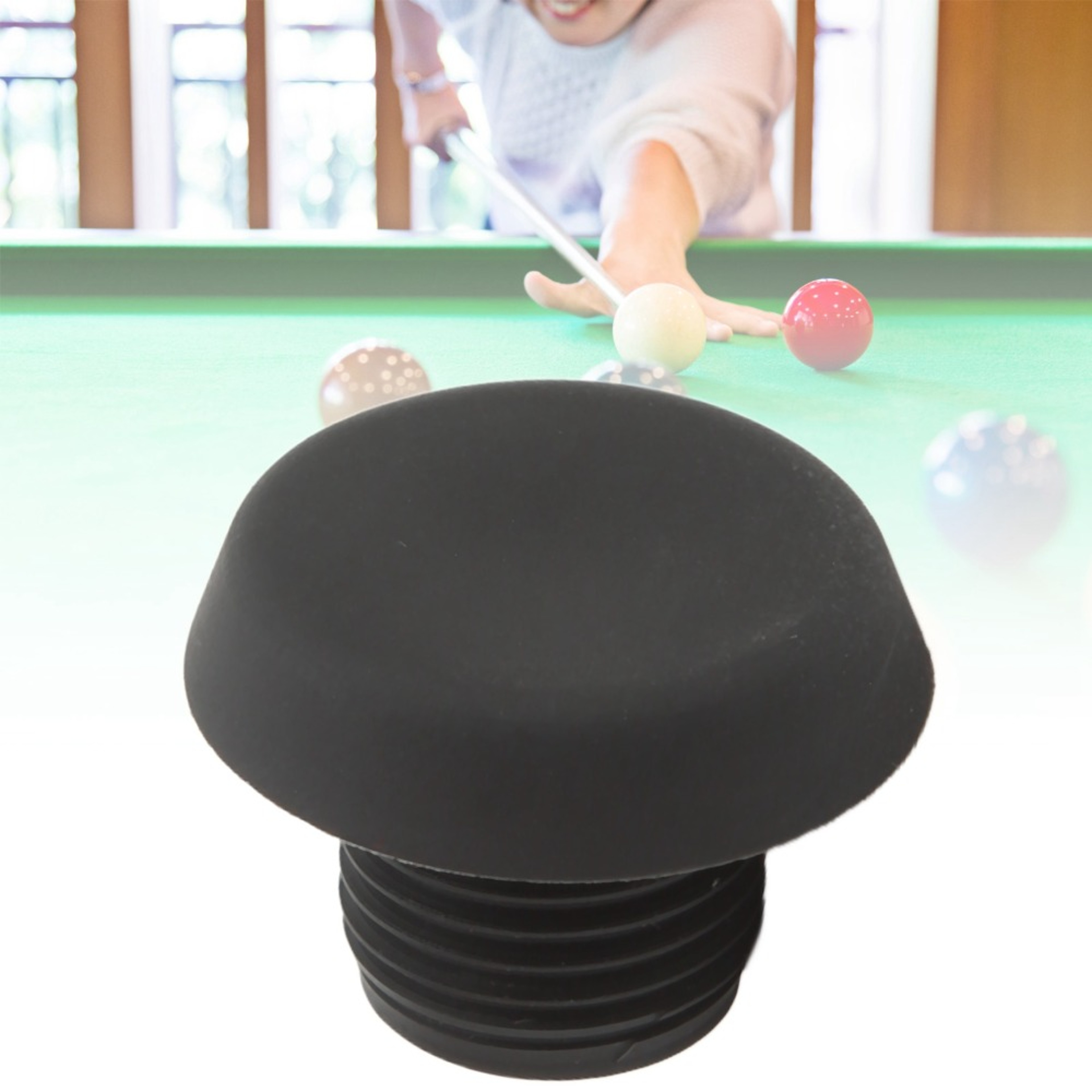 Pool Cue Bottom Cover, Billiard Cue Bottom Bumper Stick, Cue Butt Replacement – view 2
