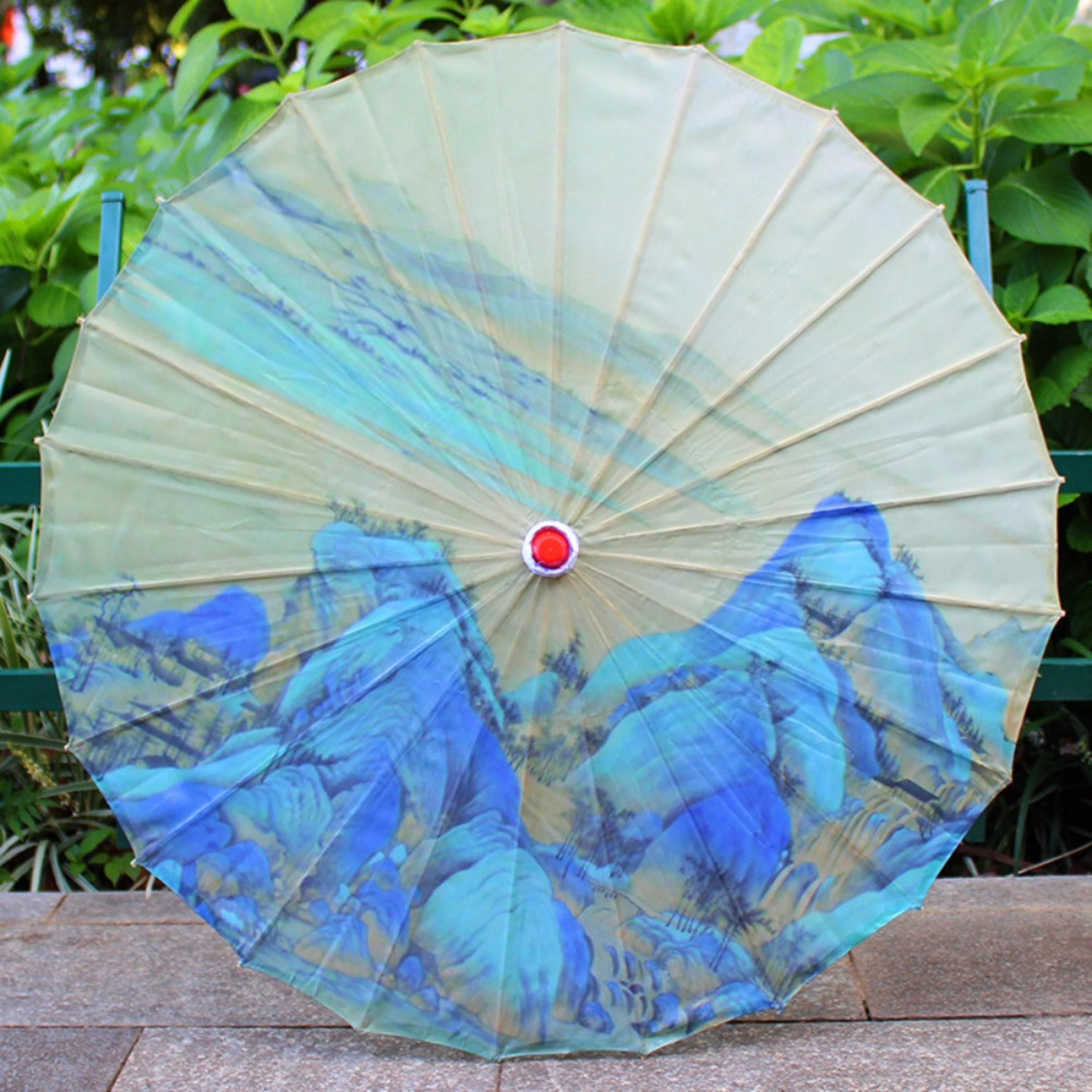 Vintage Oiled Paper Umbrella, Perfect for Dance, Photography, and Costumes in Antique Style – view 12