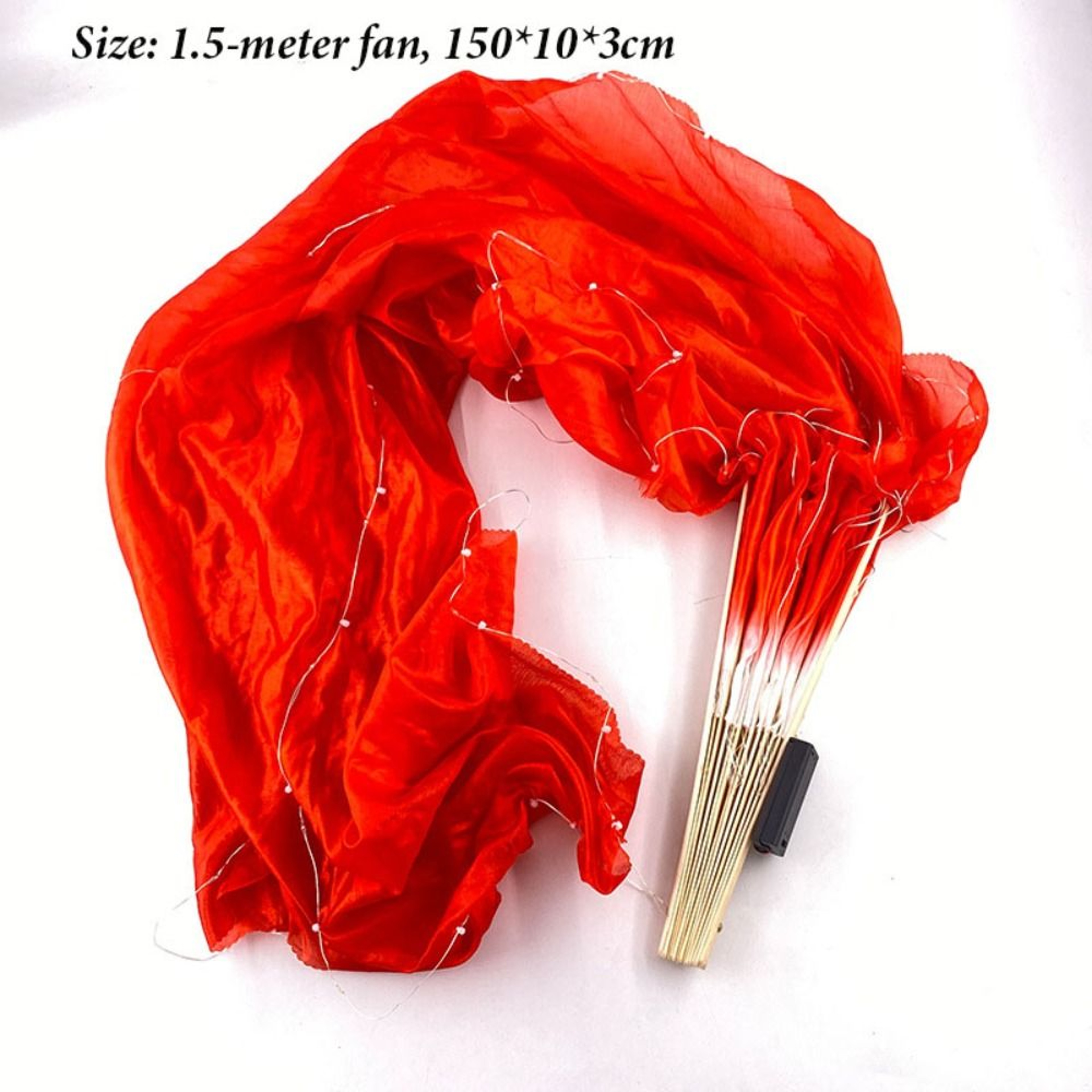 Silk Belly Dancing Fans, Performance Props for Dancer Practice, Elegant Dance Accessories – view 6