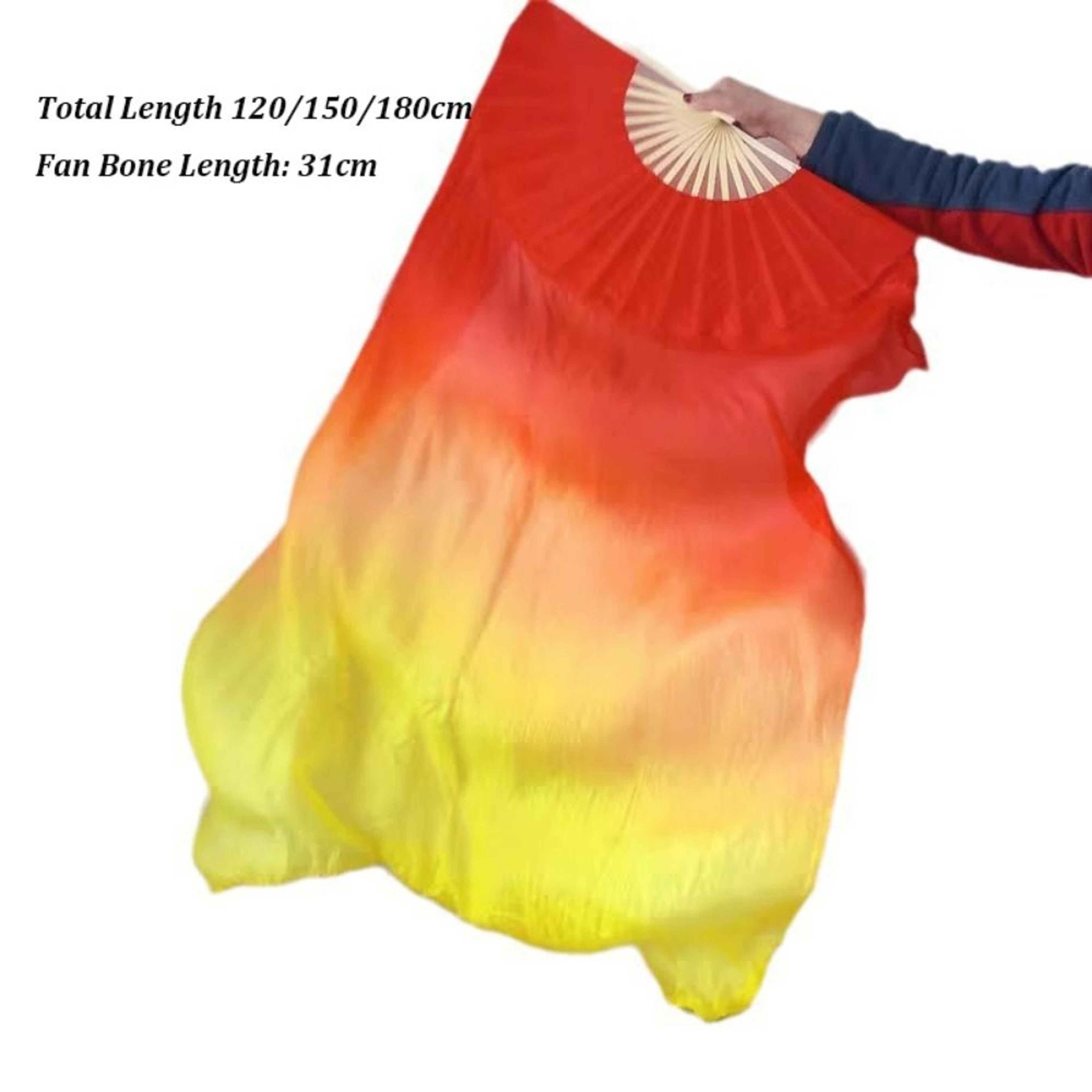 Dance Accessories, Multicolors Rayon Silk Fans for Dancer Practice – view 6