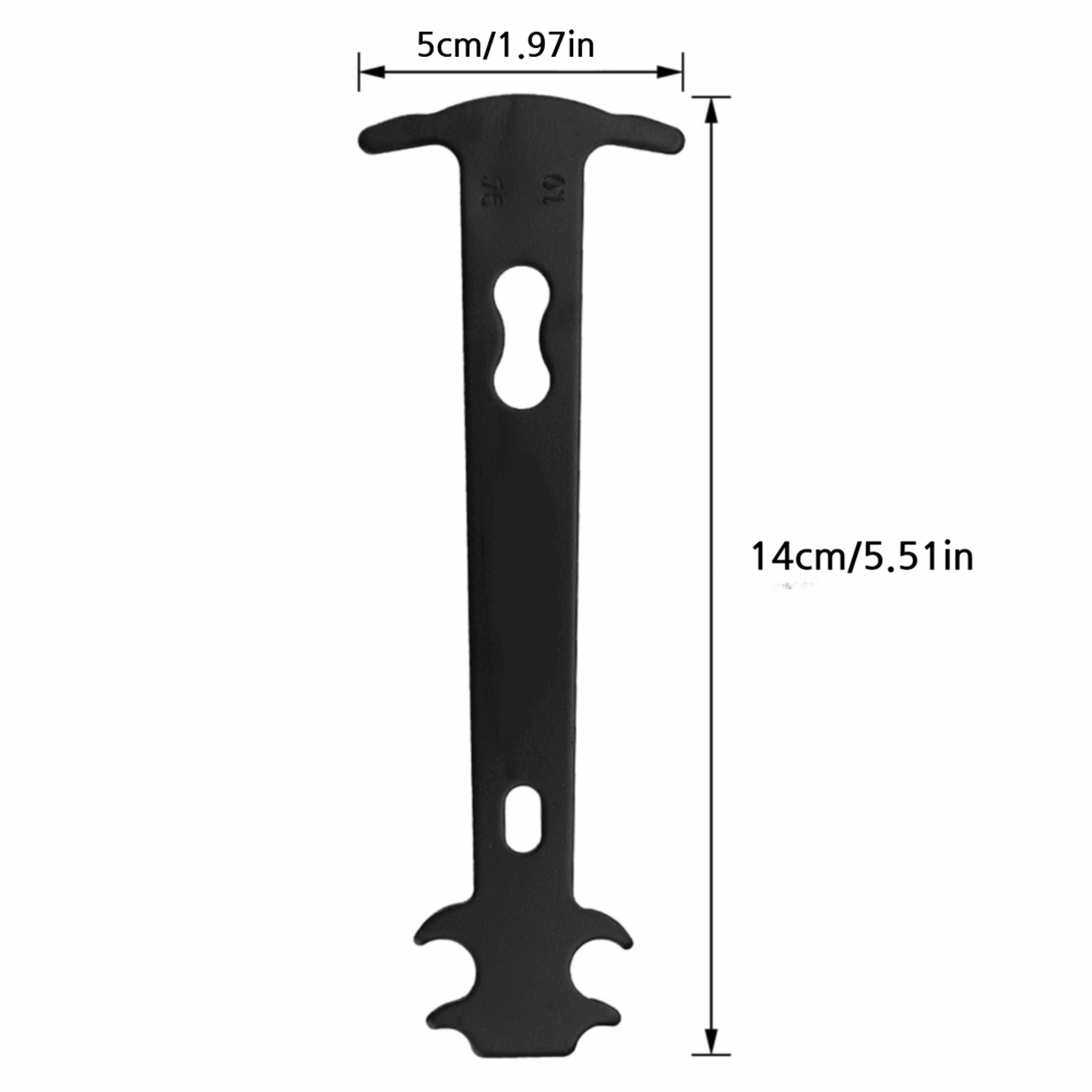 Lightweight Carbon Steel Bike Chain Wear Checker, Black Indicator Tool, Easy-to-Use Chain Wear Ruler – view 5