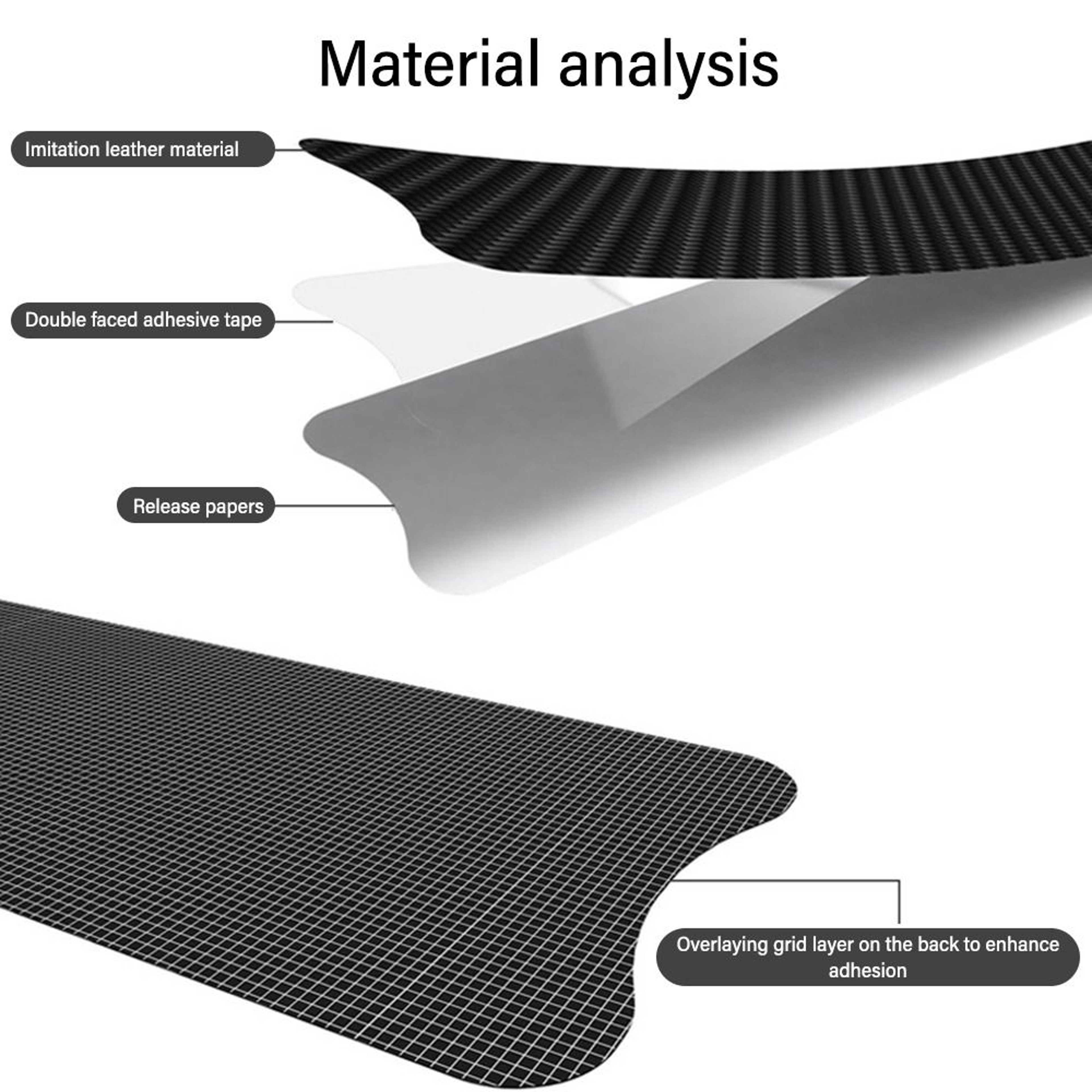 Carbon Fiber Pattern Bike Frame Sticker, Waterproof Cycling Accessories Chain Guard Protective Pad – view 3