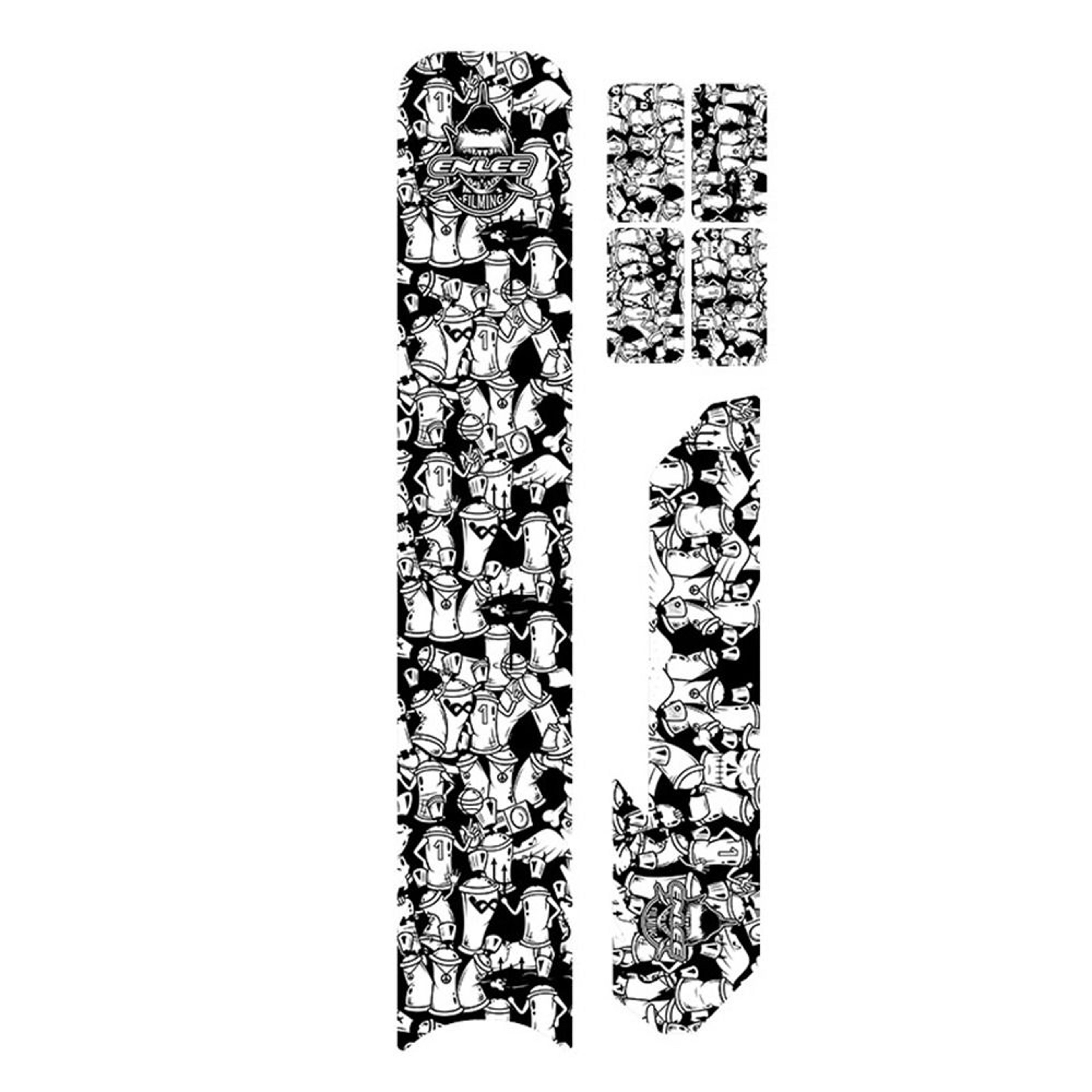 Carbon Fiber Pattern Bike Frame Sticker, Waterproof Cycling Accessories Chain Guard Protective Pad – view 9