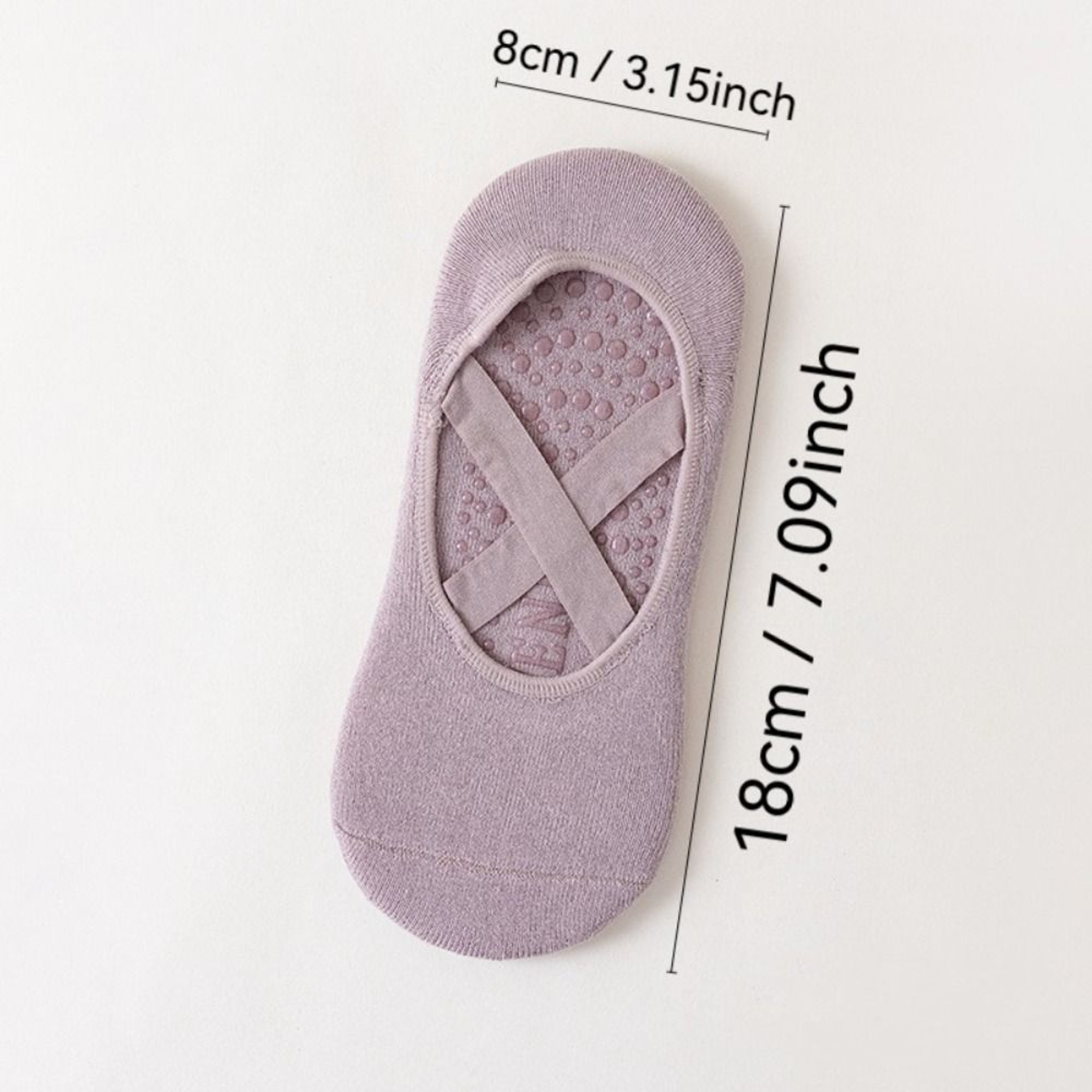 Cotton Yoga Socks for Women, Soft Breathable Anti-slip Pilates Socks, Backless Workout Socks – view 6