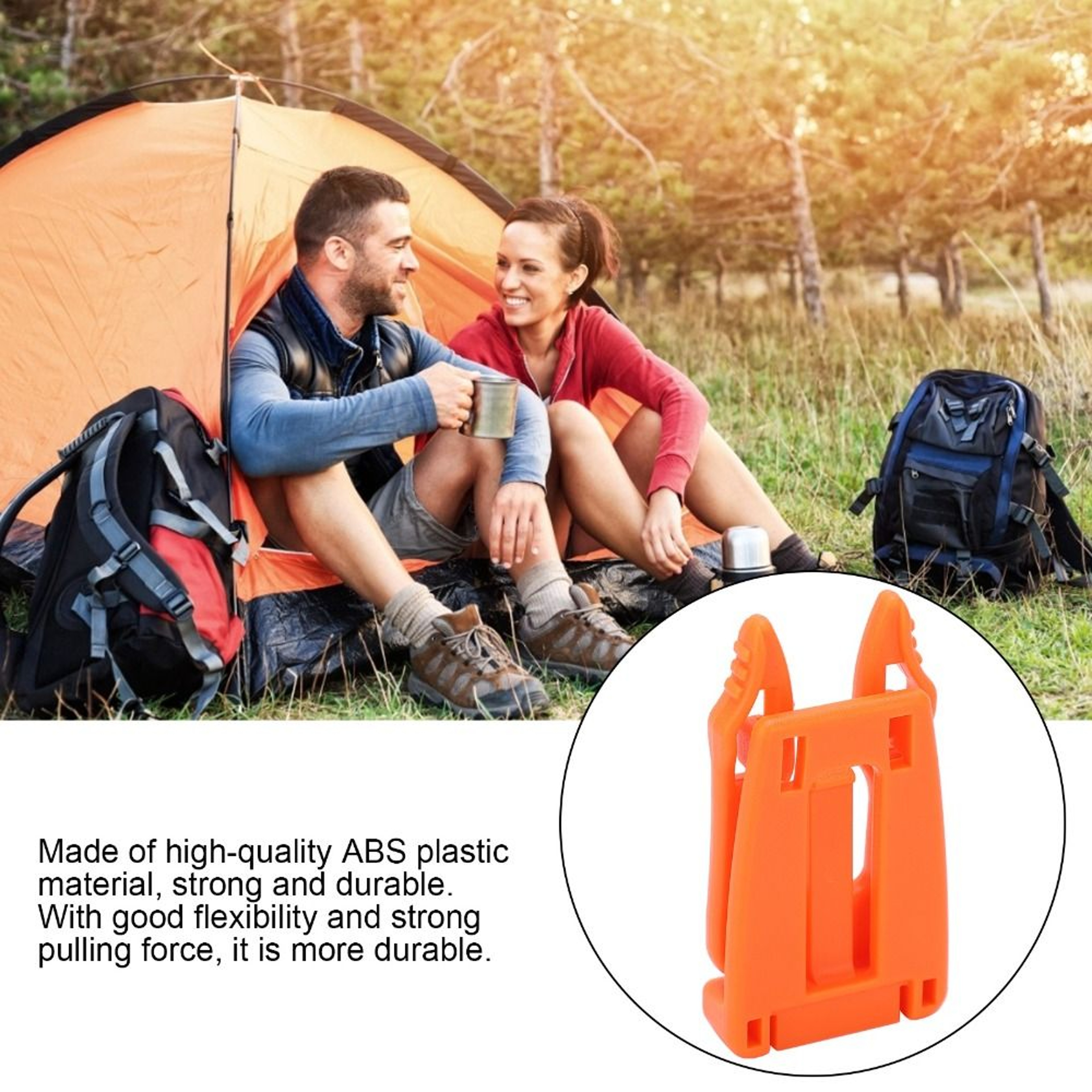 Adjustable Buckle Clip, Durable Removable Webbing Strap, MultiFunction Backpack Connecting Buckles, EDC Equipment – view 1