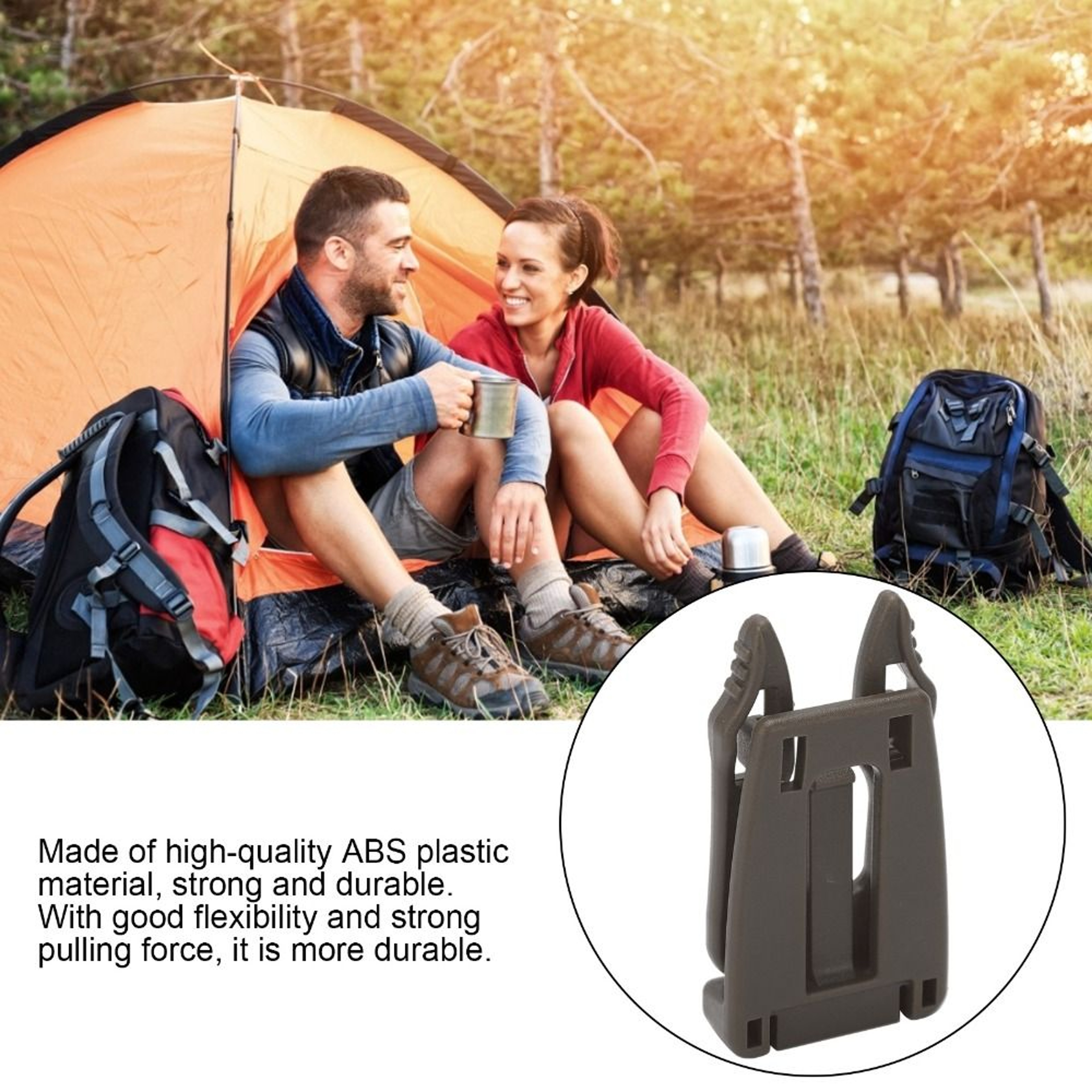 Adjustable Buckle Clip, Durable Removable Webbing Strap, MultiFunction Backpack Connecting Buckles, EDC Equipment – view 5