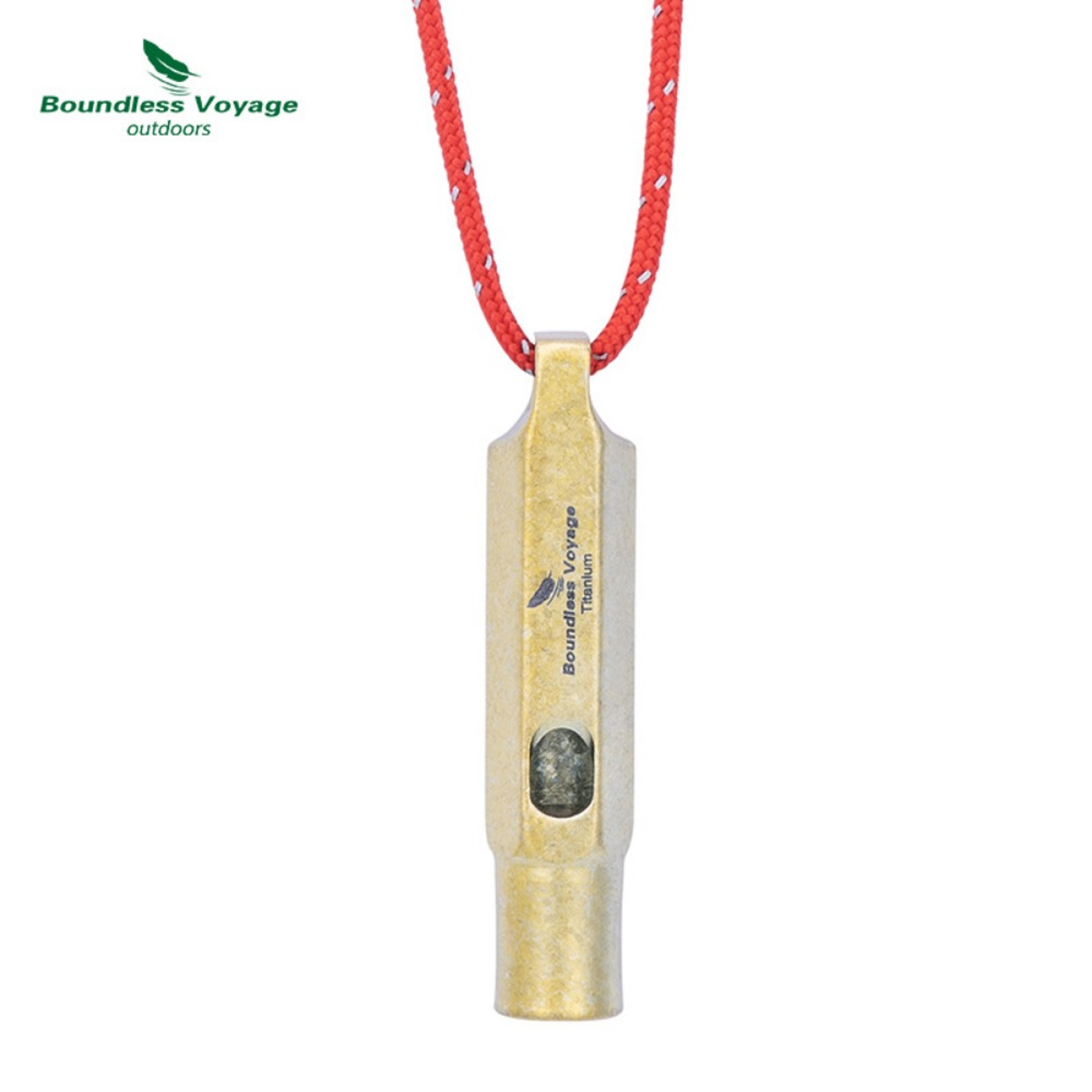Mini Titanium Whistle, Portable Loud Lightweight Outdoor EDC Tool for Camping and Hiking – view 8