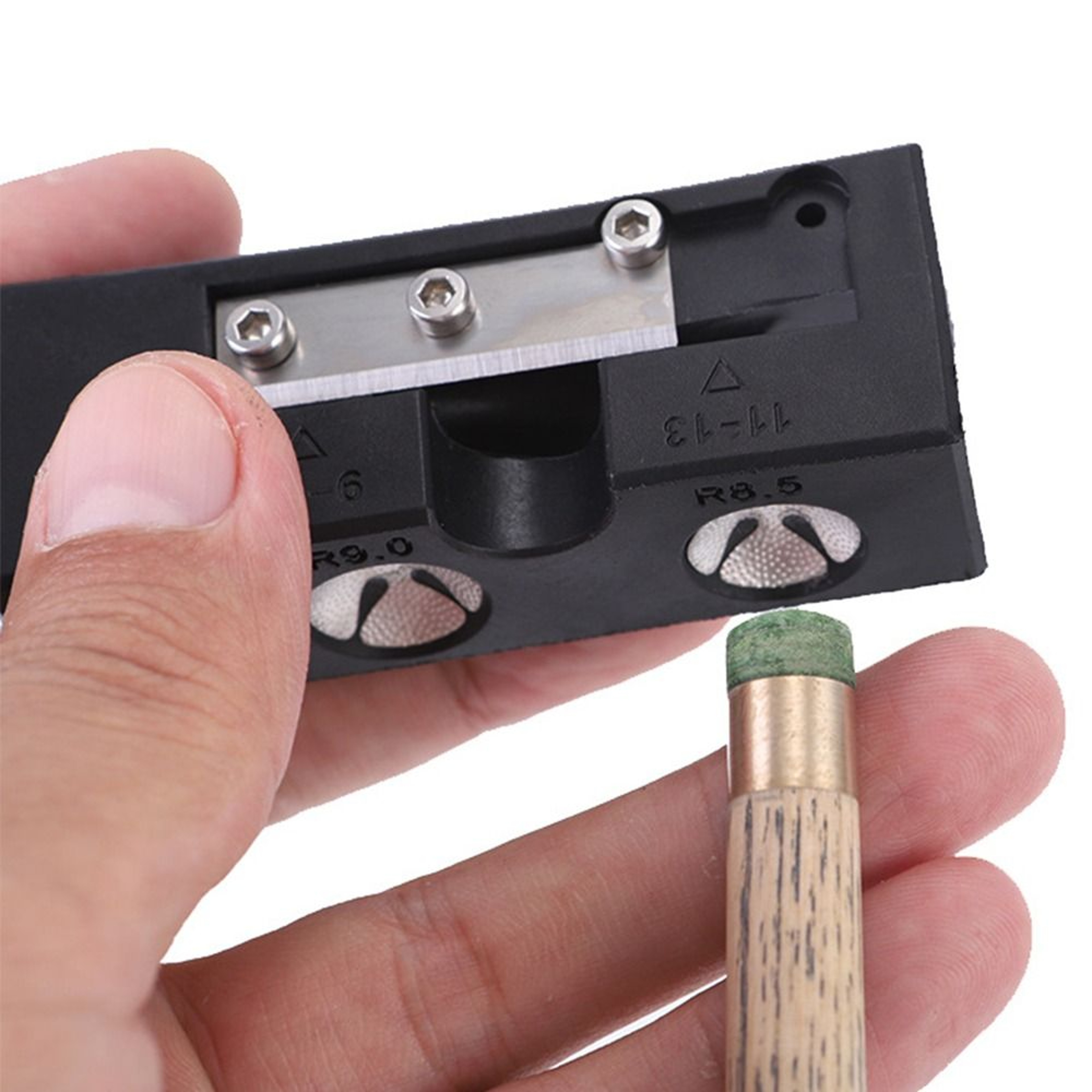 Pool Cue Tip Corrector, Effective Repair Billiards Device, Snooker Shaper, Billiard Repair Tool – view 1
