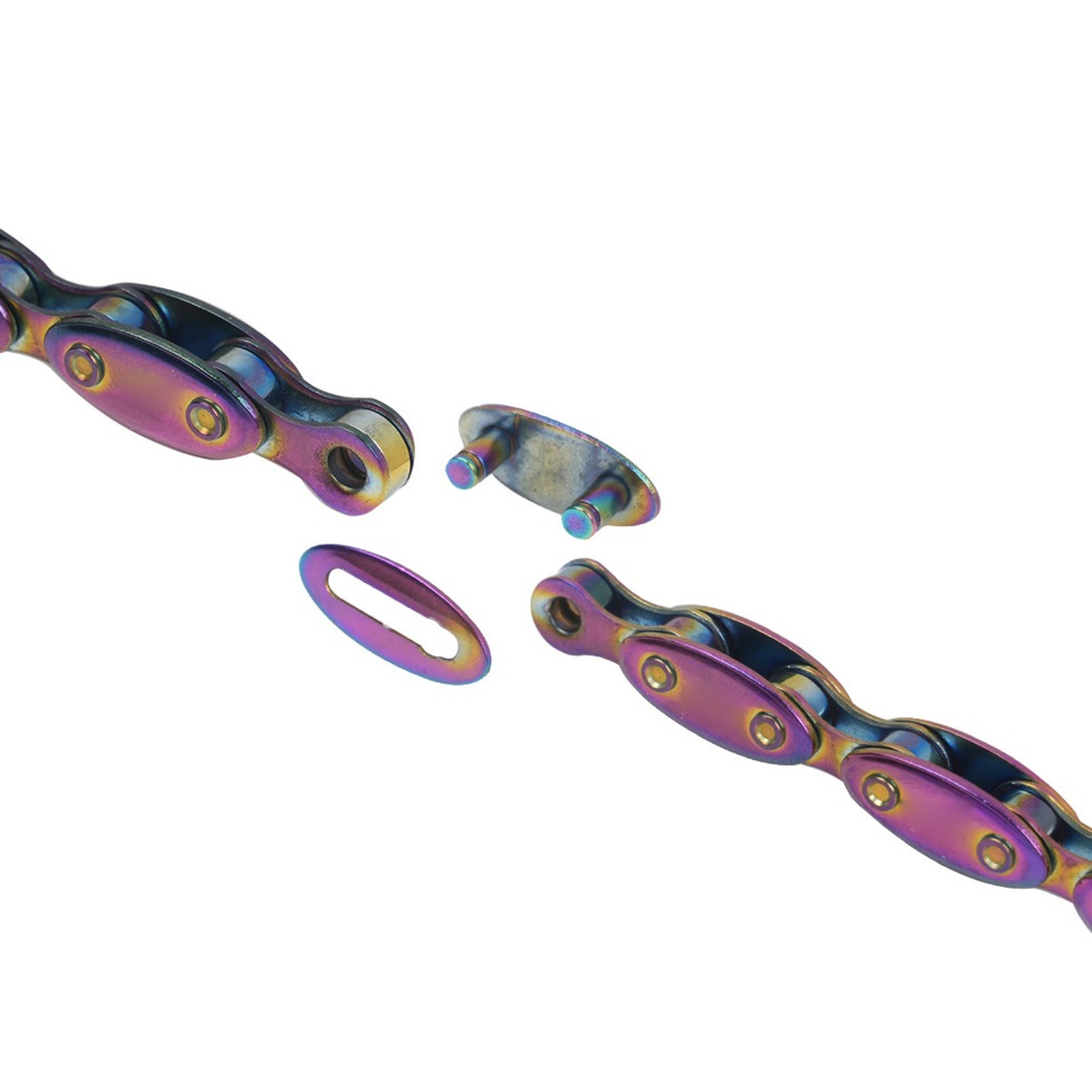 Manganese Steel Fixed Gear Chain, Durable Rainbow Single Speed Links, Premium Cycling Accessories for Bike Enthusiasts – view 5