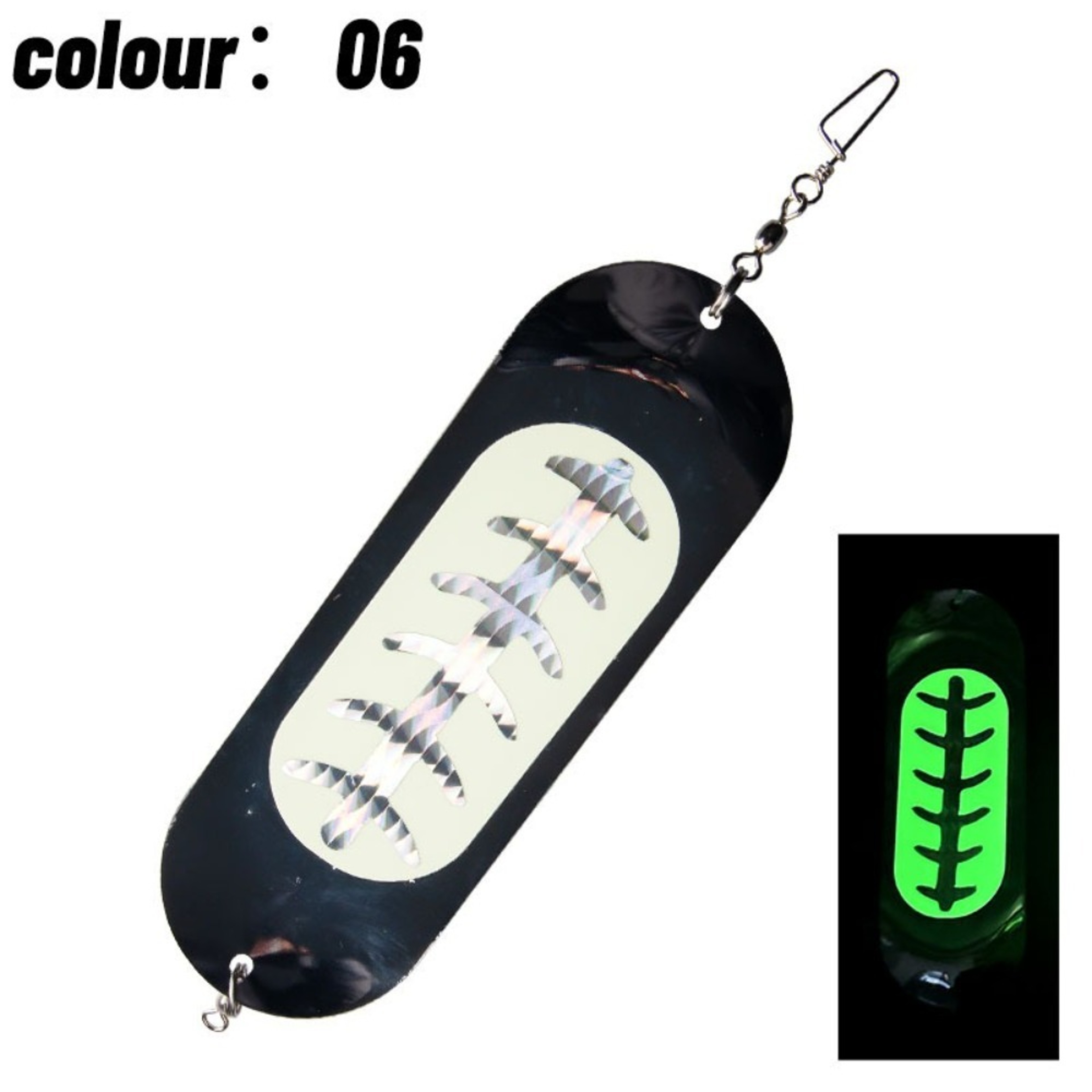 Deep Metal Fishing Flasher Tlapia Trolling Lure Diver Plate For Sea Fishing 7