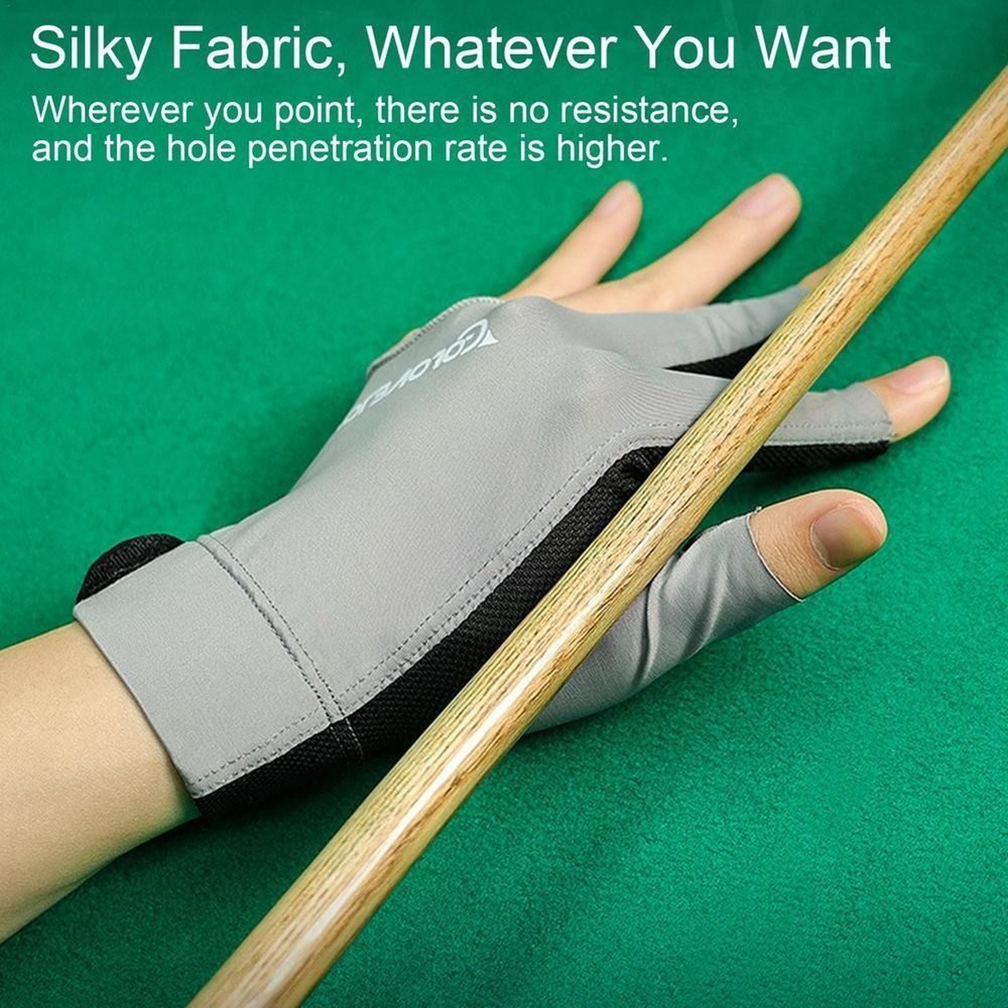 Elasticity Breathable Training Glove Three Fingers Snooker Glove Left Right Hand Anti Skid Billiard 2