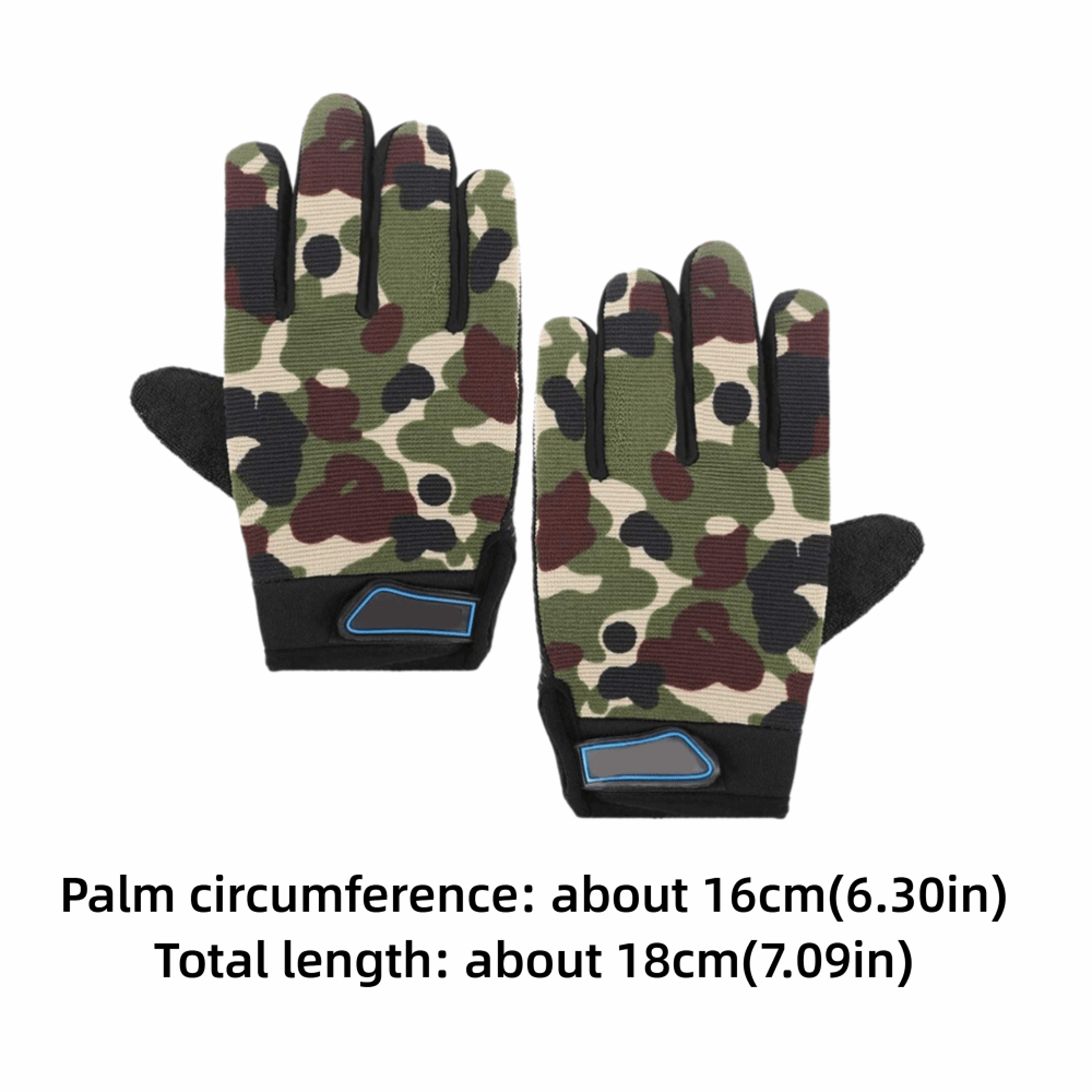 Kids Cycling Gloves, Full Finger Sport Gloves, Green Breathable Cloth for Maximum Comfort – view 3