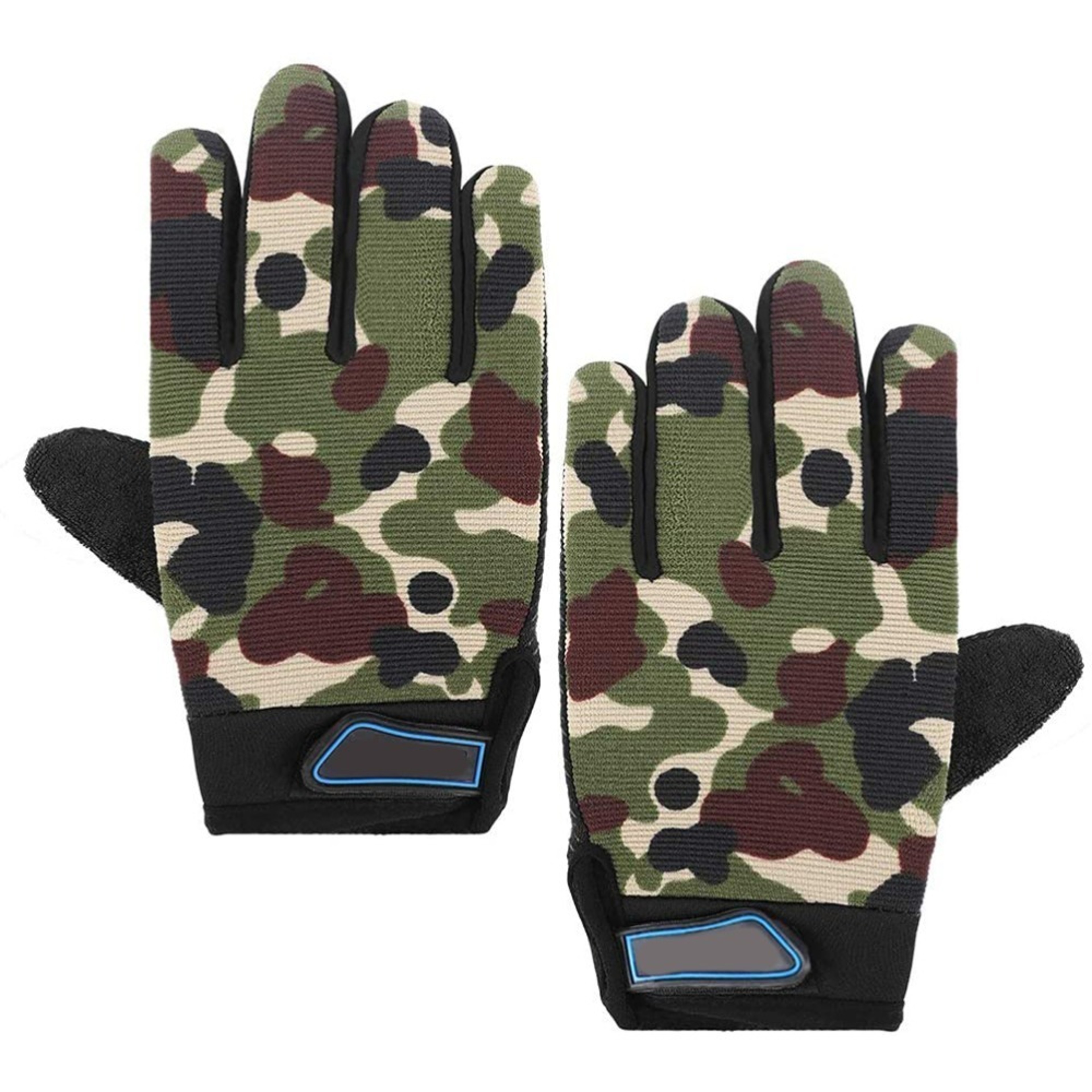 Kids Cycling Gloves, Full Finger Sport Gloves, Green Breathable Cloth for Maximum Comfort – view 7