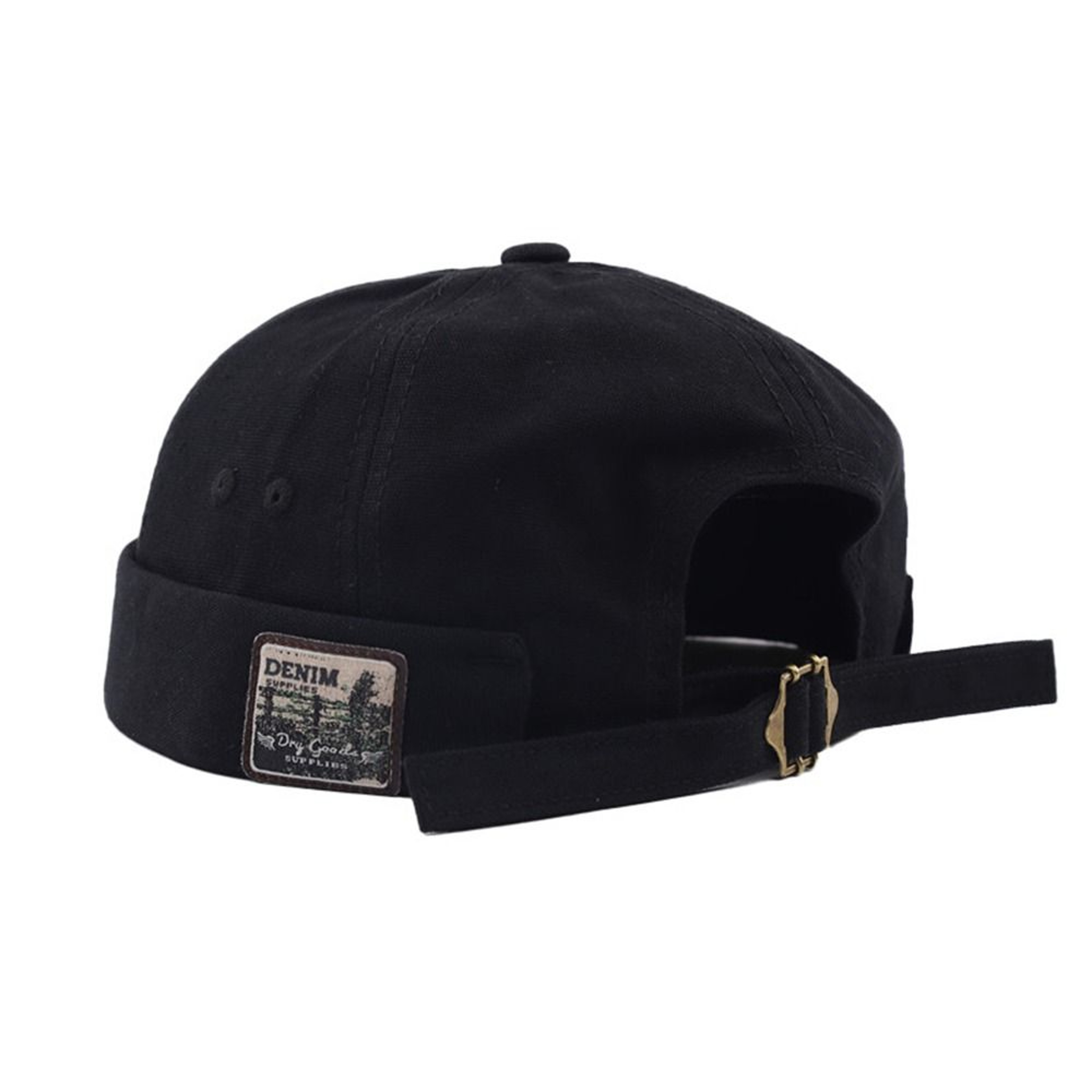 Trendy Fashion Bonnet Beanies for Men, Cotton Adjustable Dome Docker Cap, Retro Brimless Mechanic Hat – view 10