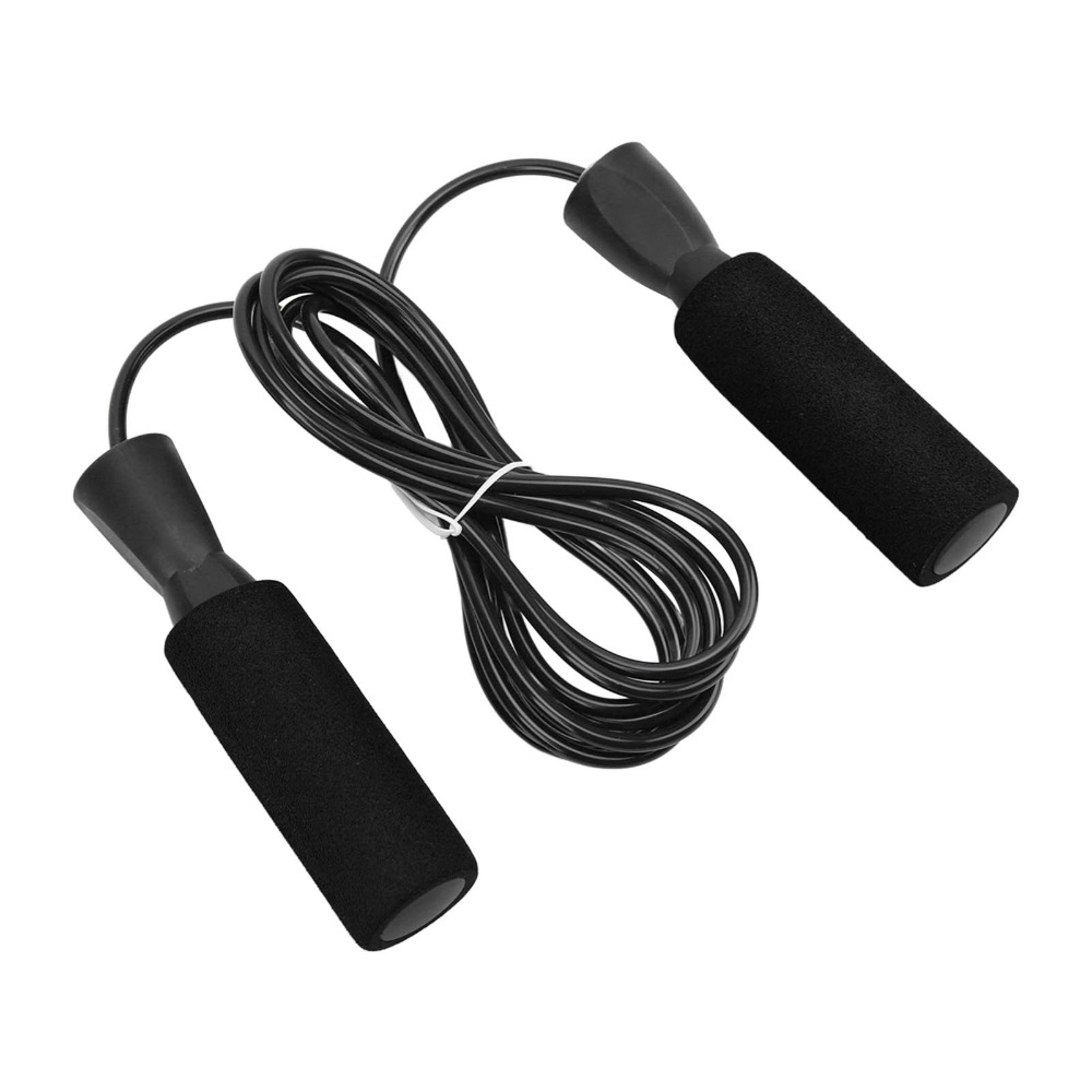 Steel Wire Speed Jumping Rope with Double Bearings and Comfortable Foam Handles for Effective Weighted Workouts – view 4